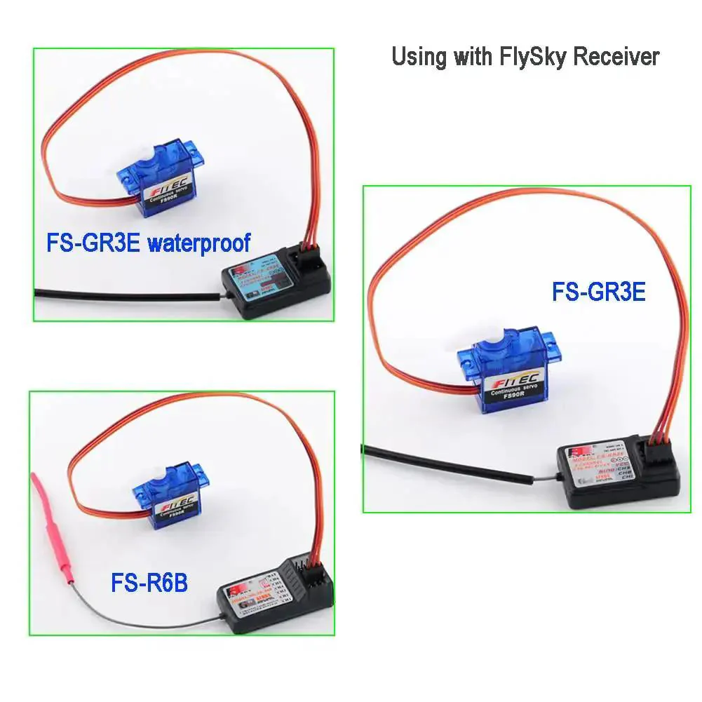 FS90R 360 Degree Continuous Rotation Micro RC Servo Motor 6V For Arduino Microbit Smart Car Robot Pack Of 2 With Easy Install Slick Durable Gear And Quiet Operation For Do It Yourself Projects - Image 2