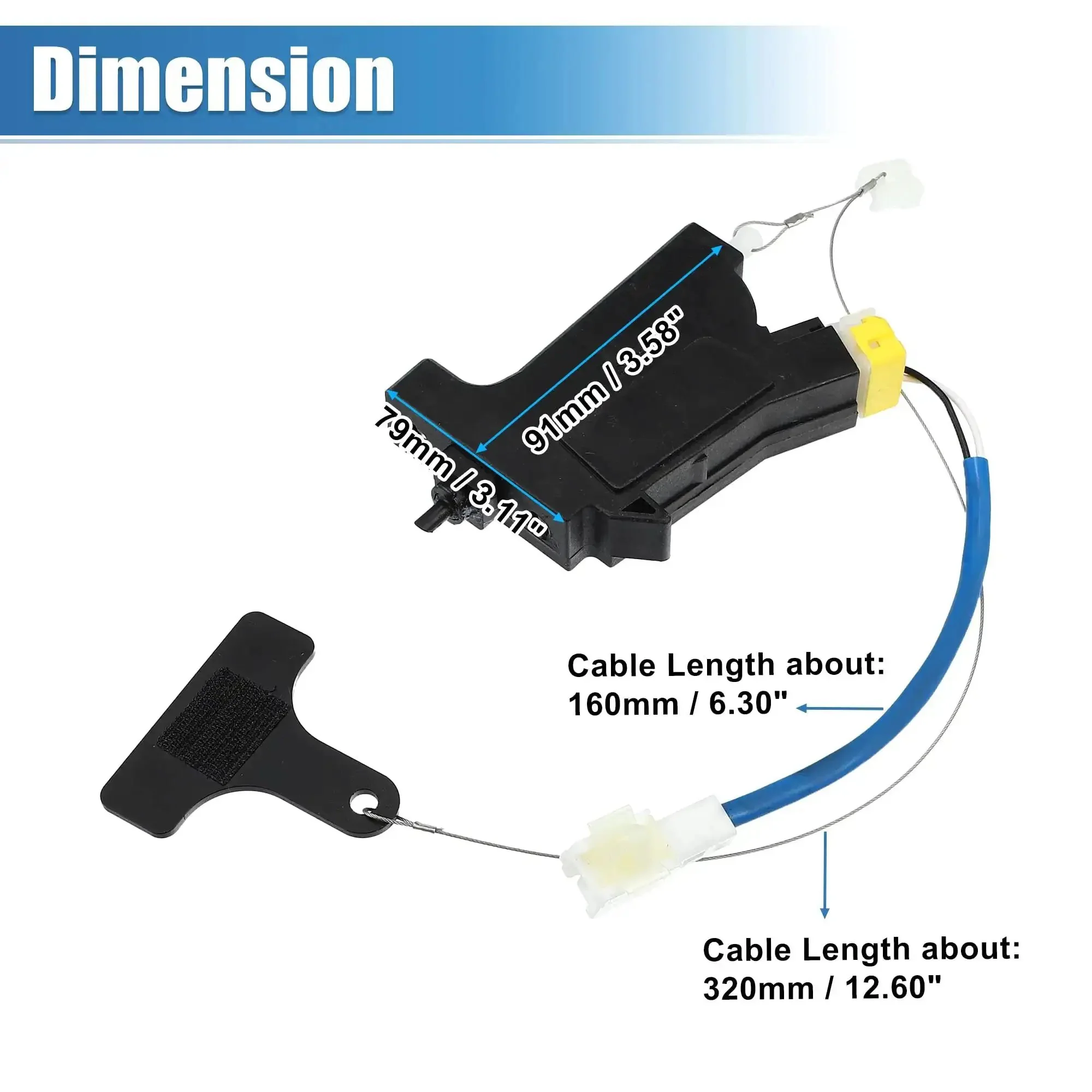 Fuel Door Lock Actuator 81590-3S000 For Hyundai Sonata 2009-2014 And Hybrid 2011-2015 Plug And Play 2 Pin Cable Included Durable Reinforced Plastic Filler Door Opener For Easy Gas Door Release - Image 2