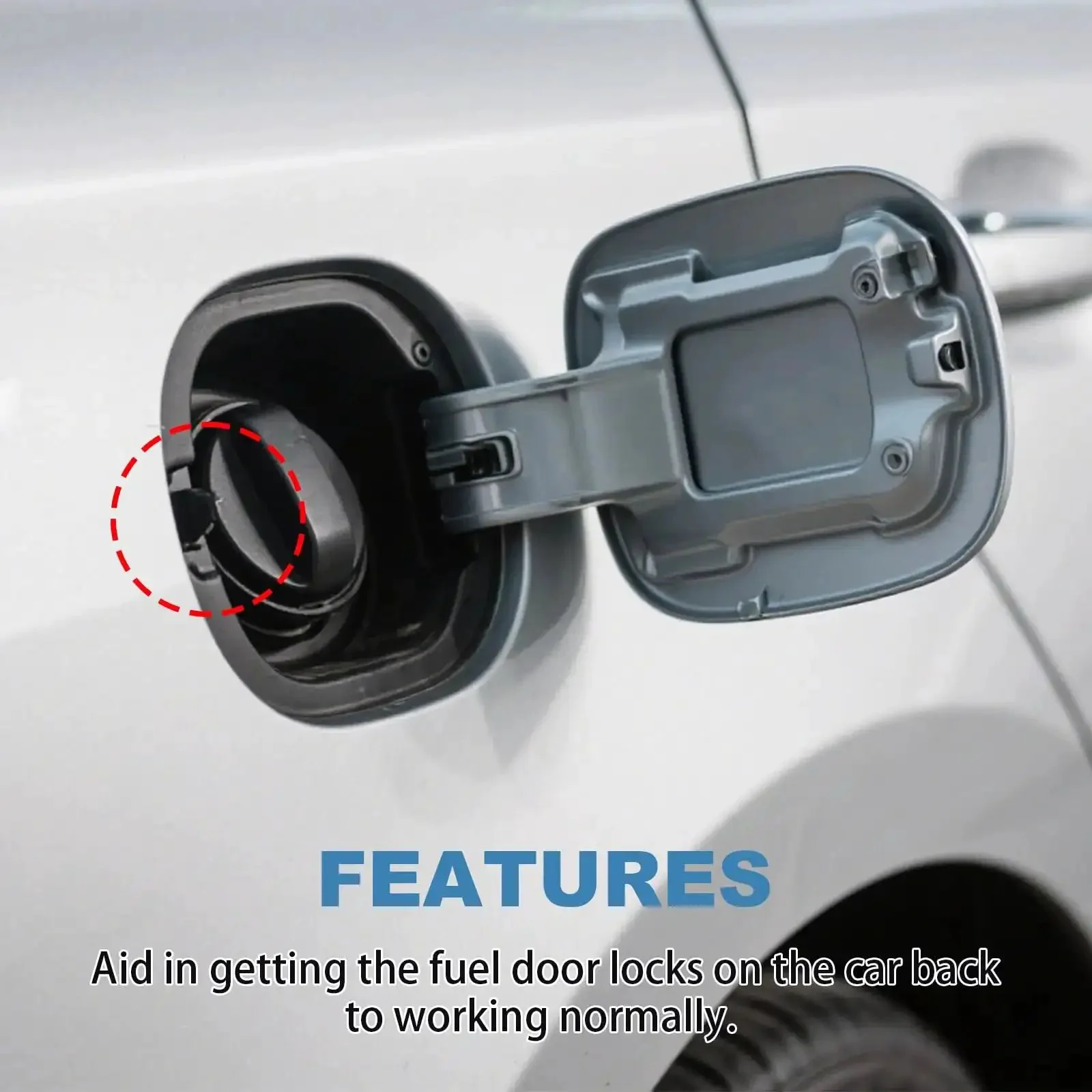 Fuel Door Lock Actuator Replacement For Kia Optima 2011-2020 And Hyundai Sonata Sedan 2015-2019 81590-2T000 815902T000 Fits Durable Plastic Easy Install Keeps Gas Door Secure During Fueling - Image 2