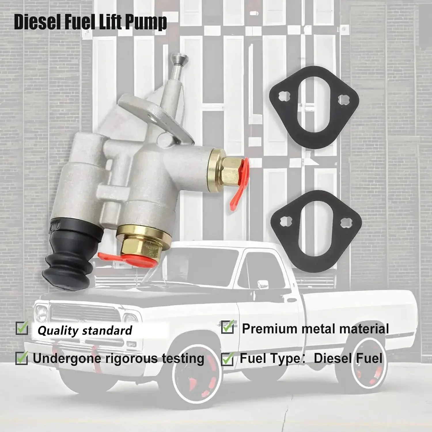 Fuel Lift Pump Transfer Injection Pump For 1994 To 1998 Ram 2500 3500 Pickup With Cummins 5.9L 6BT Diesel Engine Replacement 3936316 Replaces 4761979 4944710 4988747 Plug And Play Easy Install Ready To Roll - Image 6