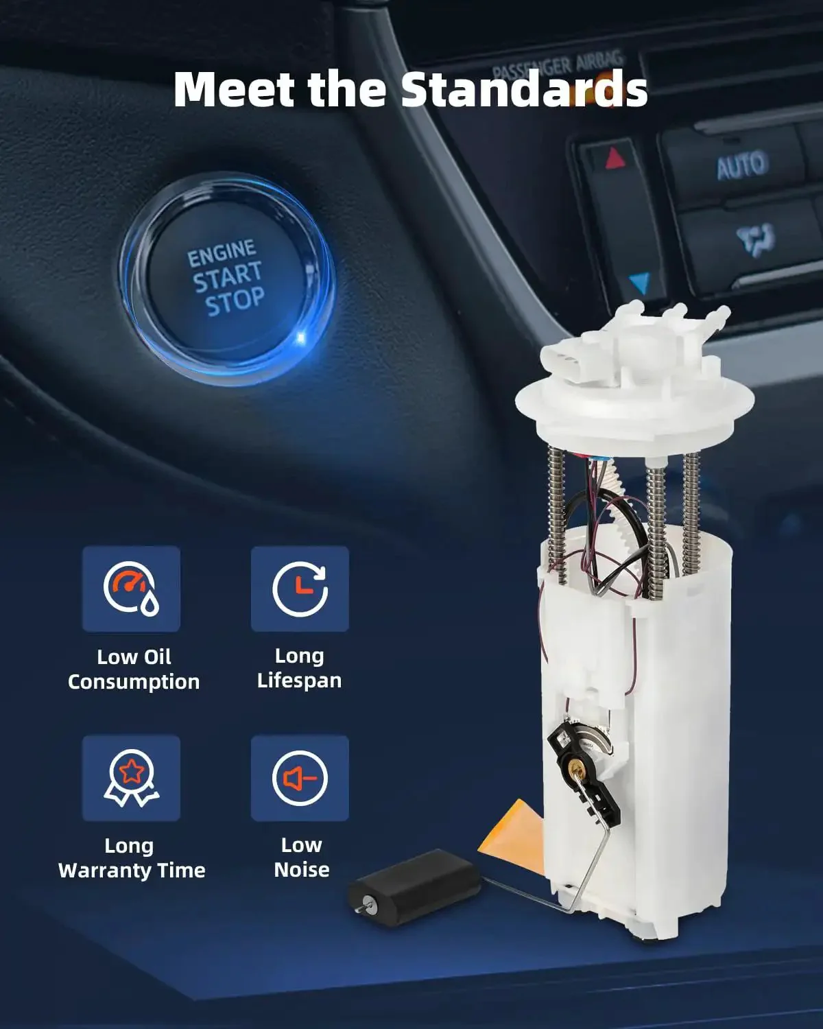 Fuel Pump Replacement E3521M Direct Fit Drop In For Buick Rendezvous And Pontiac Aztek 3.4L V6 2001 To 2004 Easy Install No Modification Needed OE Grade Construction For Reliable Fuel Delivery And Smooth Startup - Image 6