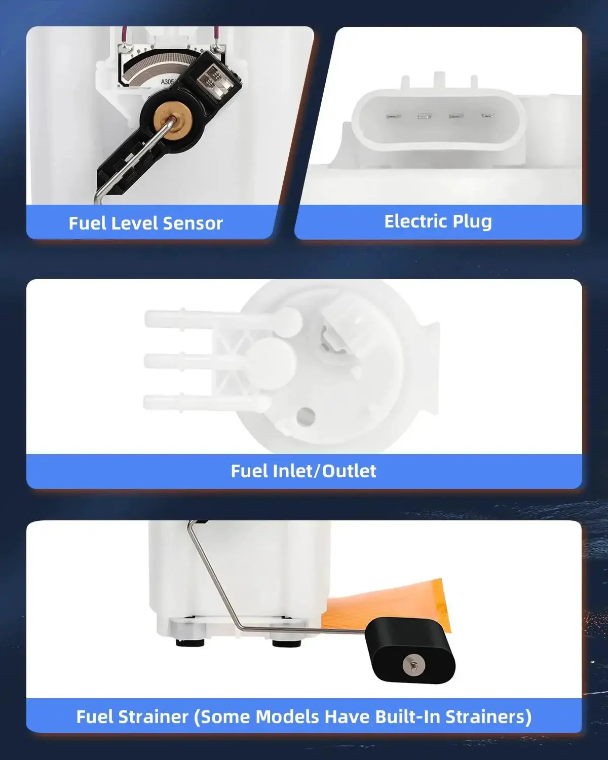 Fuel Pump Replacement E3521M Direct Fit Drop In For Buick Rendezvous And Pontiac Aztek 3.4L V6 2001 To 2004 Easy Install No Modification Needed OE Grade Construction For Reliable Fuel Delivery And Smooth Startup - Image 8