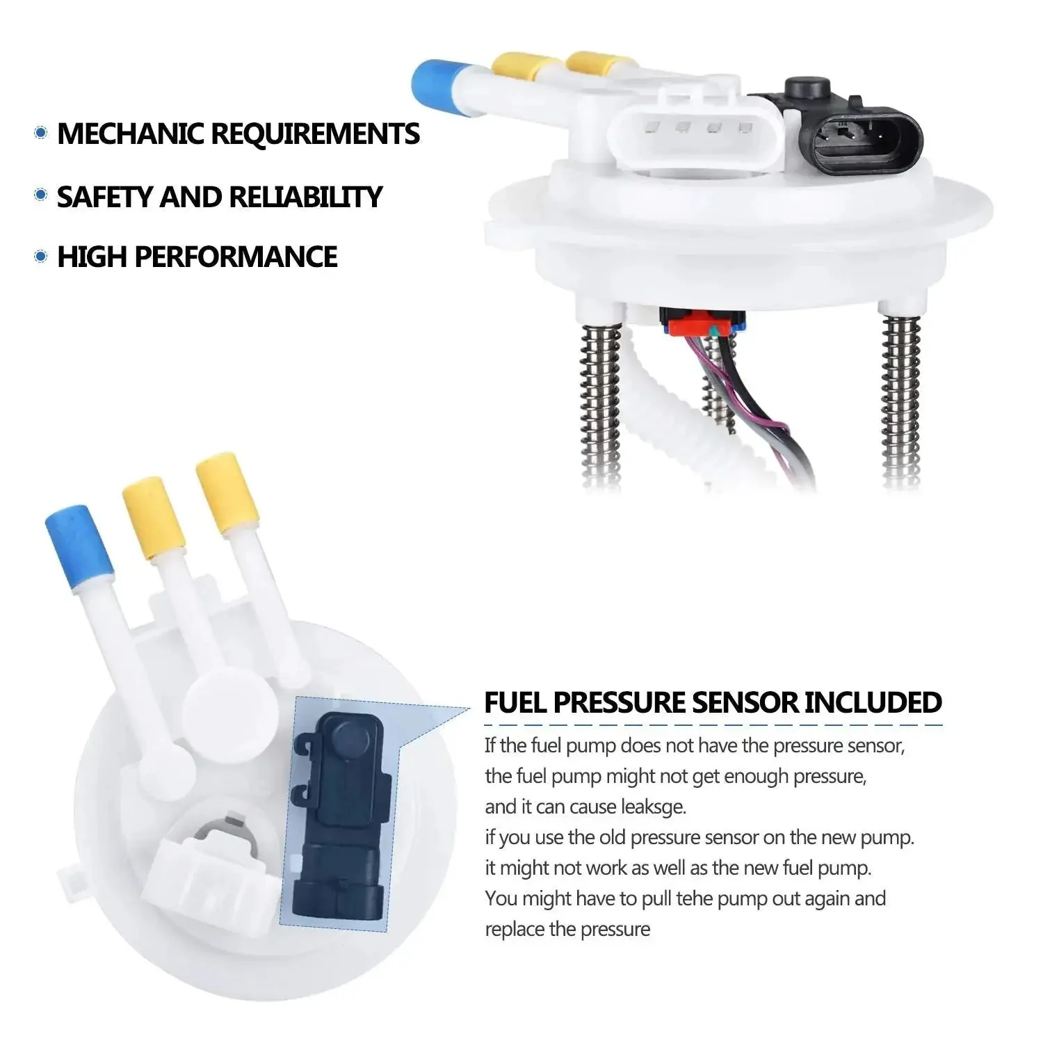 Fuel Pump With Sensor E3542M Replacement Fits 2000 2005 Buick Century 3.1L V6 and 3.8L, 2000 2004 Buick Regal 3.8L V6, 2000 2005 Chevy Impala Monte Carlo 3.4L 3.1L, and 2001 2003 Pontiac Grand Prix 3.1L 3.8L Drop In Direct Fit Easy Install - Image 4
