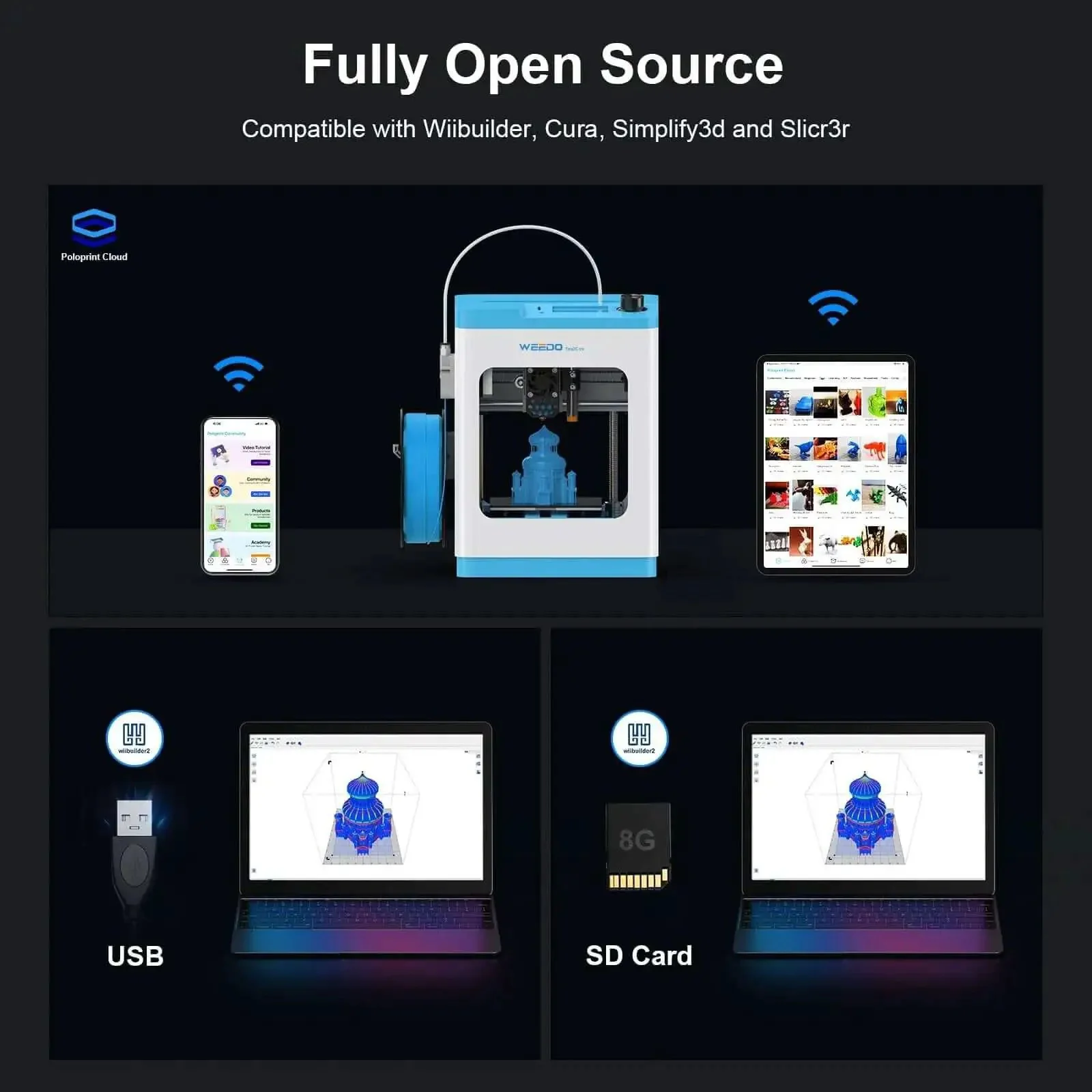 Fully Assembled 3D Printer For Kids And Beginners With No Fuss Auto Bed Leveling, WiFi And App Control, Filament Detection Sensor, Open Source Firmware, And Compatibility With PLA Plus And TPU - Image 5