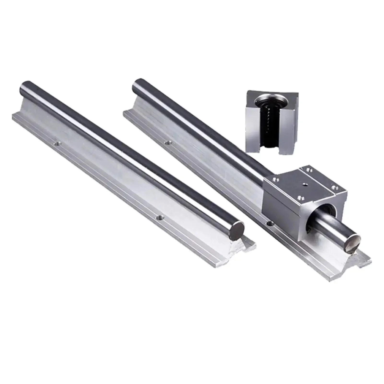 Fully Supported 12mm Linear Rail Guide Set With SBR12 Shaft And 4 SBR12UU Ball Bearing Blocks For CNC Machines 350mm Length Rock Solid Precision And Smooth Motion - Image 3
