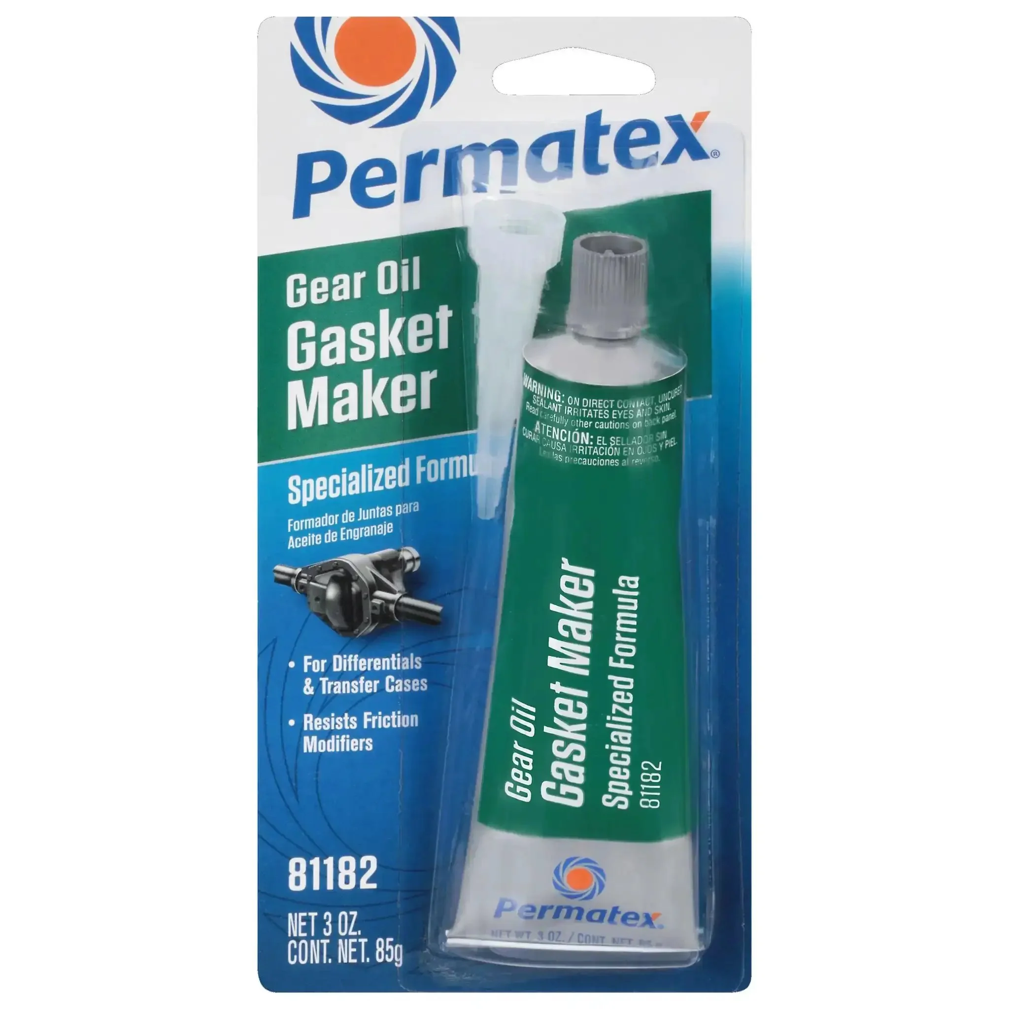 Gear Oil RTV Gasket Maker Sealant For Differentials And Transfer Cases High Temp Silicone That Seals Leak Paths And Stops Leaks DIY Grade 2 Pack 3 Oz Tubes OEM Tested
