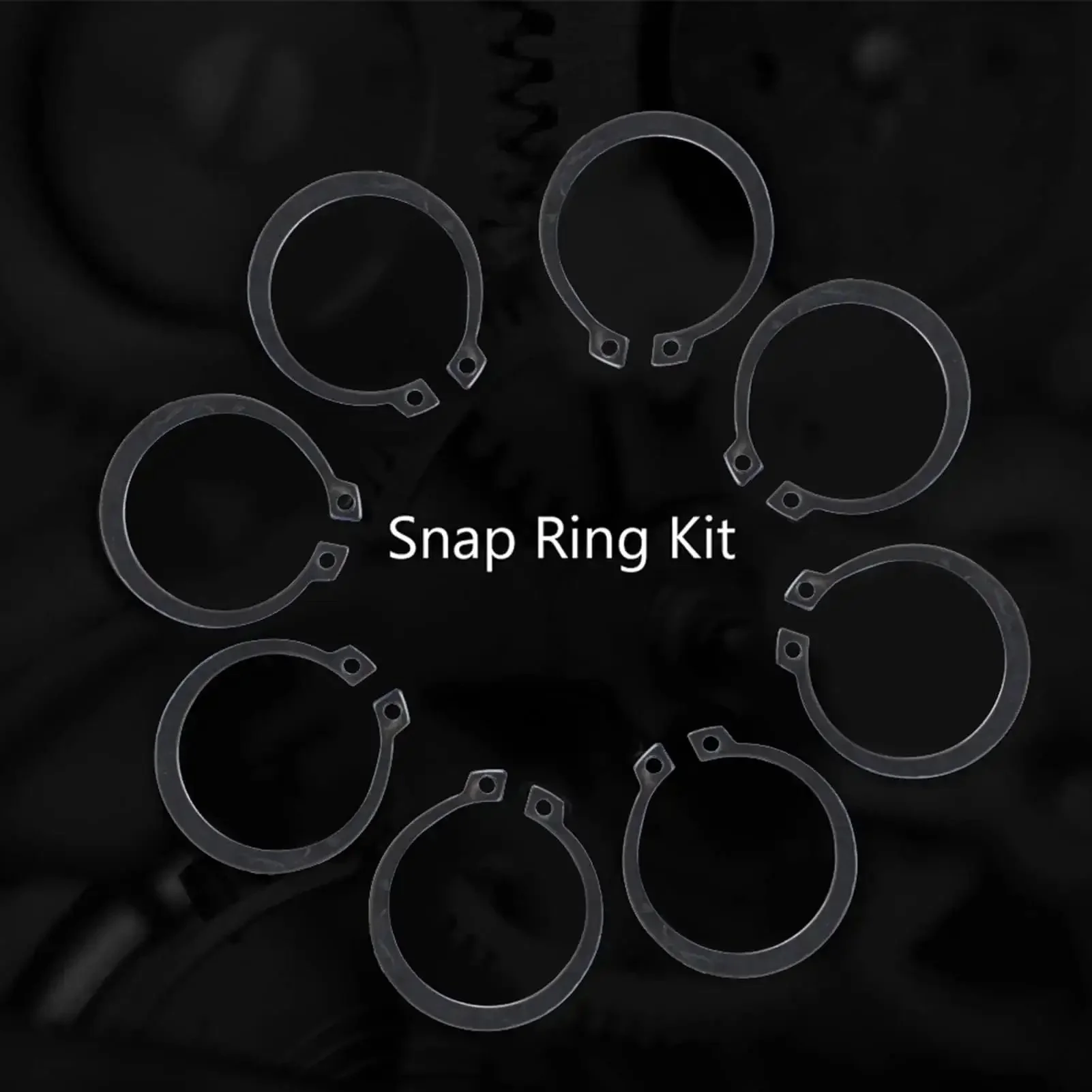 Gearhead Approved 17 Size External Retaining Ring Snap Ring Kit 2 To 32 Mm E Clip Circlip Set With Hardened Metal Rings And Plastic Storage Case 300 Pieces Total For Automotive Machinery And DIY Projects - Image 7