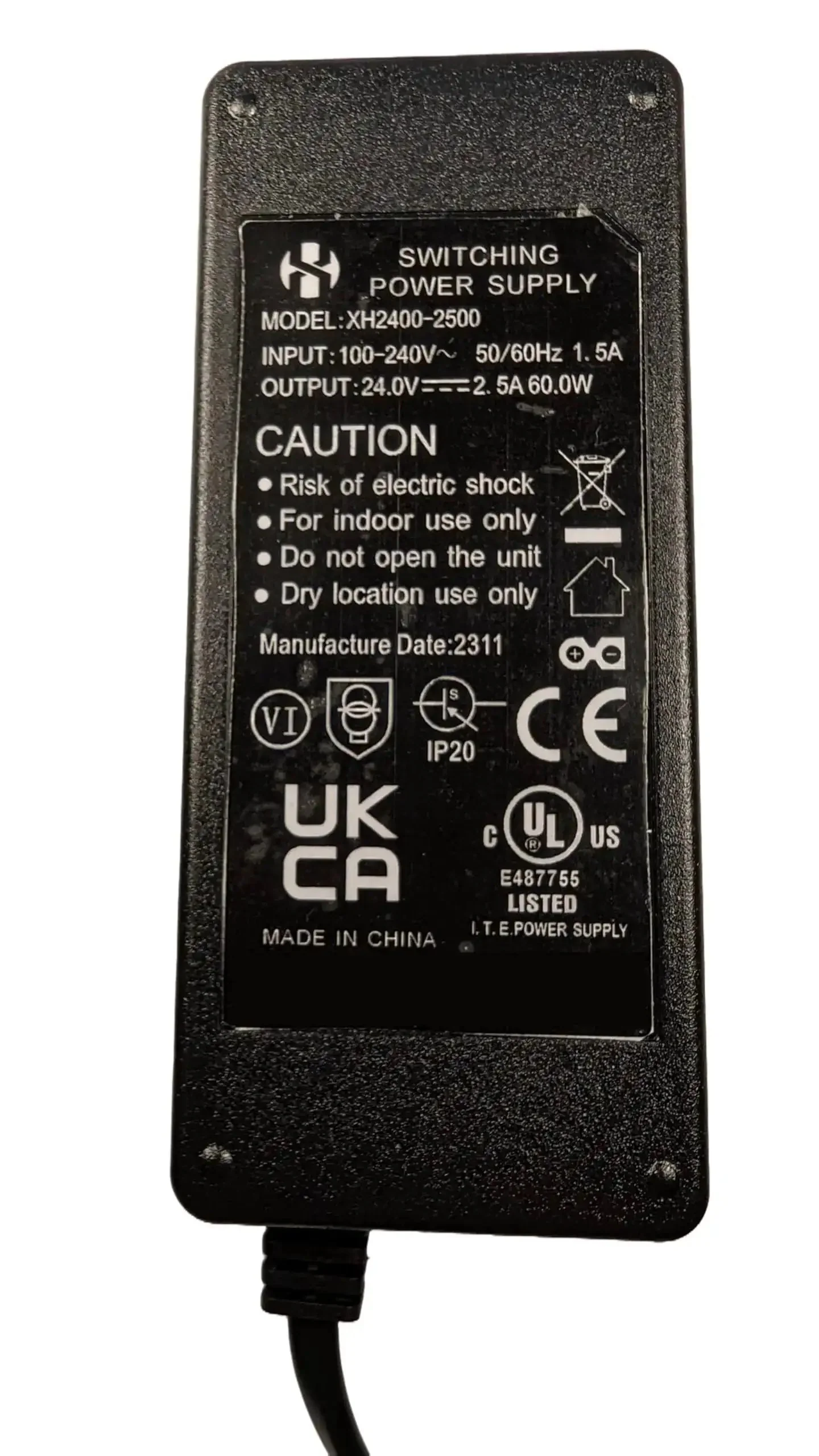 Genuine OEM 24V AC Adapter For Shiatsu Foot Massager Deep Kneading Machine 9486098094 Power Cord AC DC Charger Supply UL Listed Replacement For Cloud Massage XH2400-2500 Plug-And-Play Ready - Image 5