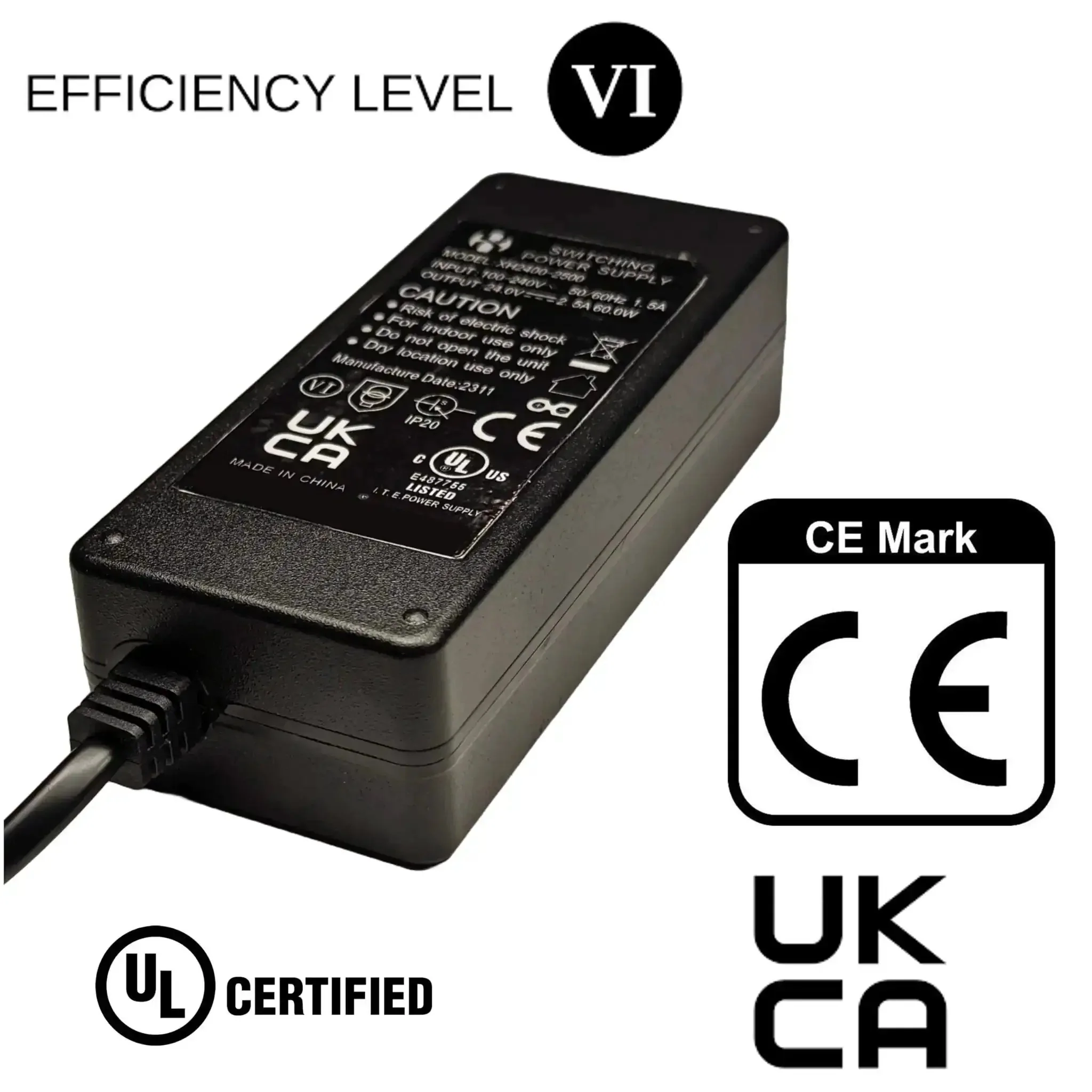 Genuine OEM 24V AC Adapter For Shiatsu Foot Massager Deep Kneading Machine 9486098094 Power Cord AC DC Charger Supply UL Listed Replacement For Cloud Massage XH2400-2500 Plug-And-Play Ready - Image 7