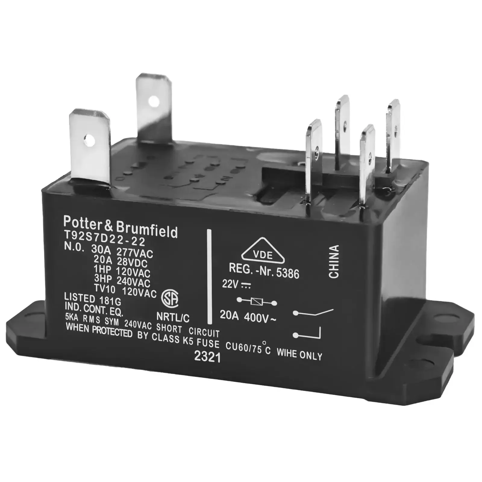 Genuine OEM Replacement Furnace Relay DPST General Purpose Relay For Enhanced Furnace Performance And Rock Solid Heating System Operation, Built To Last With High Quality Construction