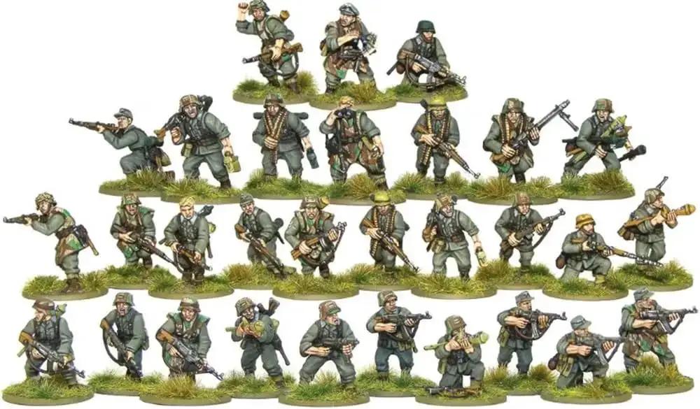 German Grenadiers 28mm Plastic Miniatures For Bolt Action WWII Tabletop Wargaming Game Ready With STG44 MP40 PPSh MG42 Kar98k And Rifle Grenade Options For Late War Battle Scenarios - Image 4