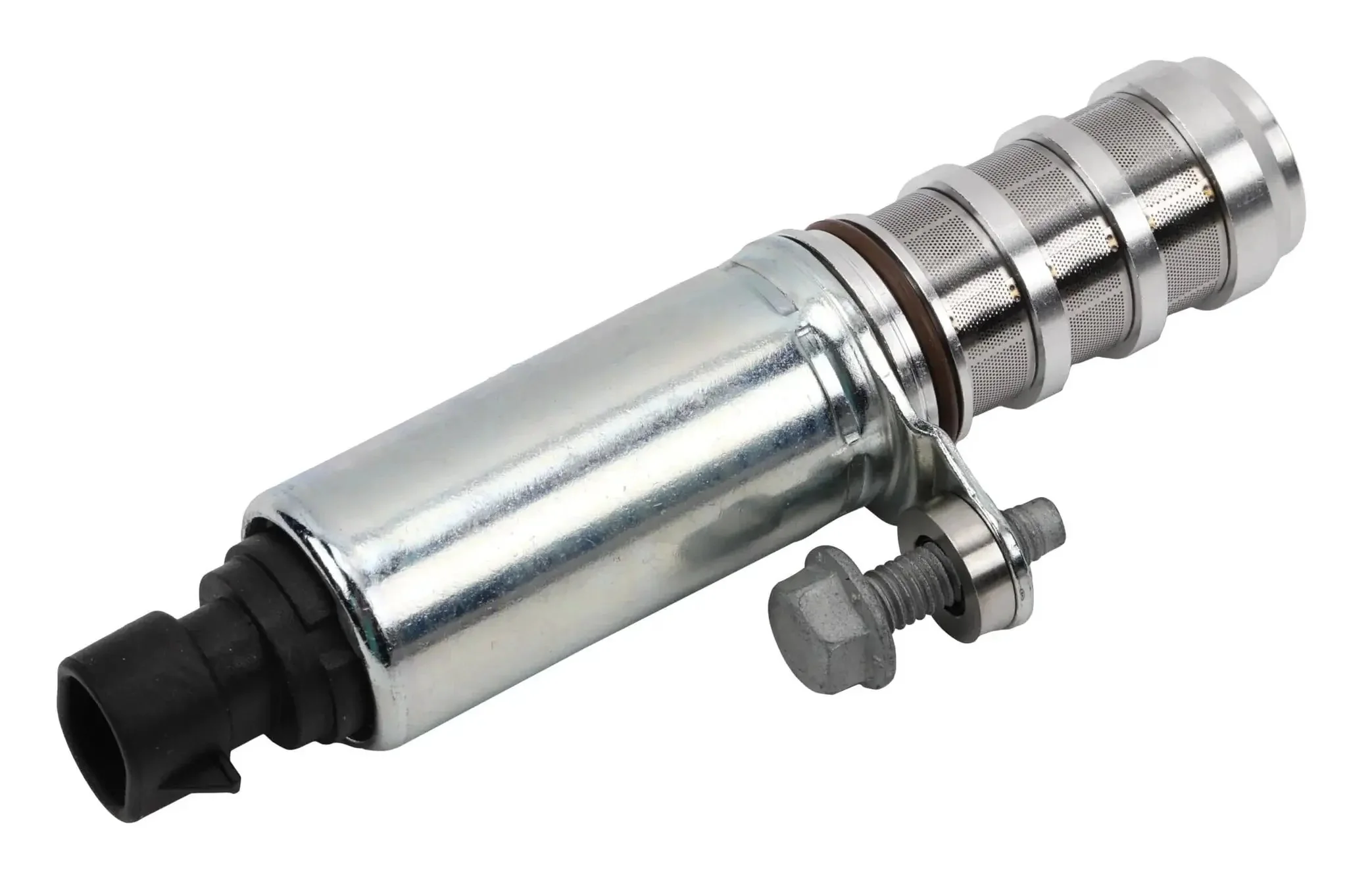 GM Exhaust Variable Valve Timing VVT Solenoid With Seal, Retainer And Bolt Model 12679100 OEM Calibrated Replacement Coated To Resist Corrosion For Durable GM Performance