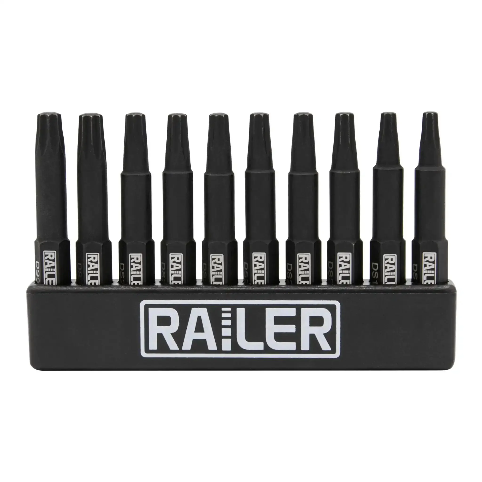 Go To 10 Piece Double Square Bit Set With 8 Spline 2 Inch Bits And Storage Holder Heavy Duty S2 Steel With Manganese Phosphate Finish Built For RV And Trailer Maintenance