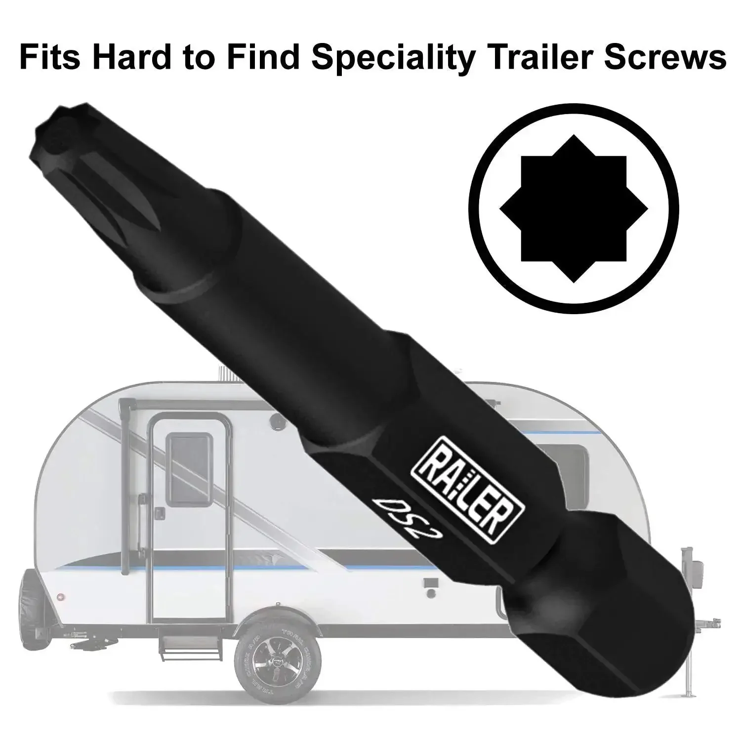 Go To 10 Piece Double Square Bit Set With 8 Spline 2 Inch Bits And Storage Holder Heavy Duty S2 Steel With Manganese Phosphate Finish Built For RV And Trailer Maintenance - Image 5