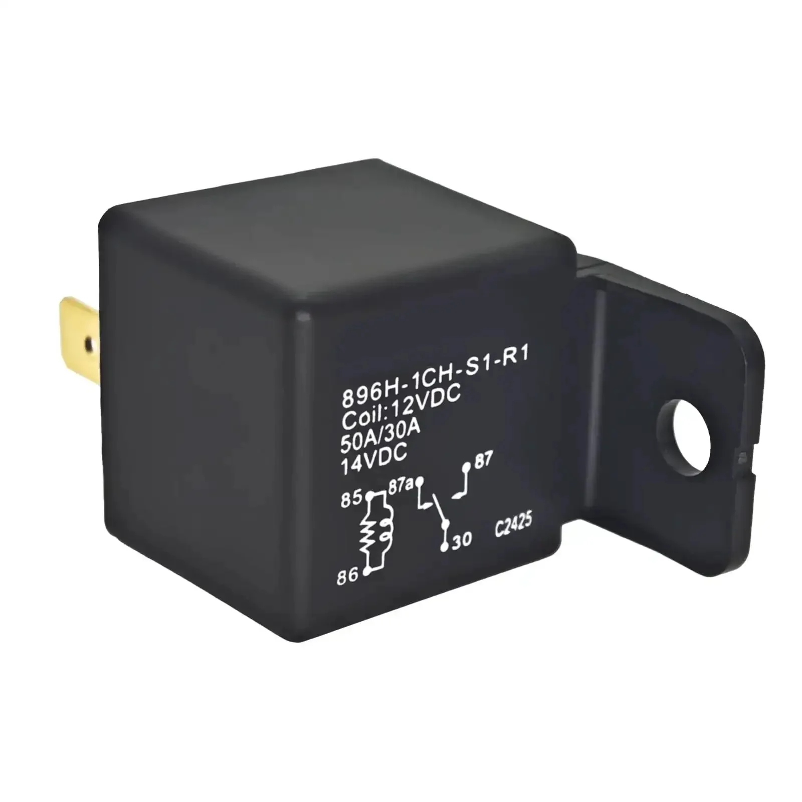Go-To 12V DC SPDT Automotive Power Relay With 30A Switching Capacity, Mini ISO 5Pin Socket Terminal, Replaces 31506-79B, Pack Of 2, Compact Durable Car Relay For Electrical Circuits And Accessories - Image 3