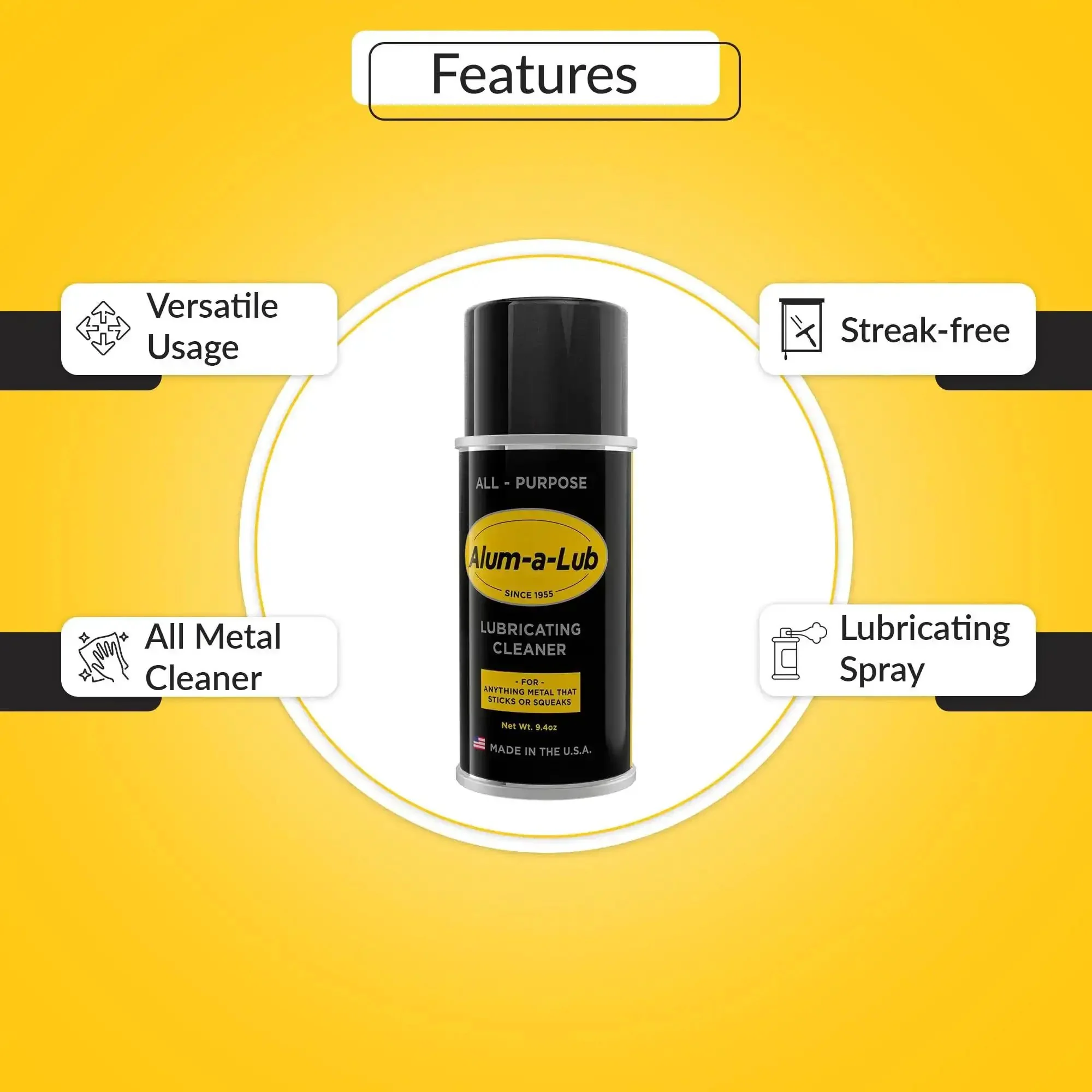 Go To All Purpose Metal Lubricant And Cleaner Spray For Rust Prevention Polishing And Protection Penetrating Oil Silicone Spray Garage Door Ready Multi Purpose Metal Cleaner - Image 6