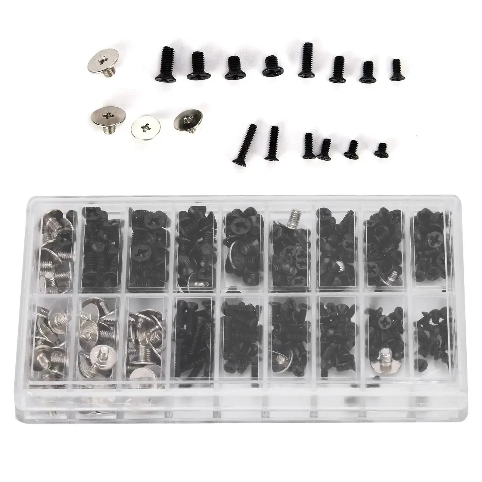 Go-To Computer Screws Kit 360Pcs Alloy Steel Micro Cross Fasteners Set For Laptops And Desktops M2 M2.5 M3 Replacement Screws Easy To Tighten And Loosen Great For Repairs And Upgrades - Image 7