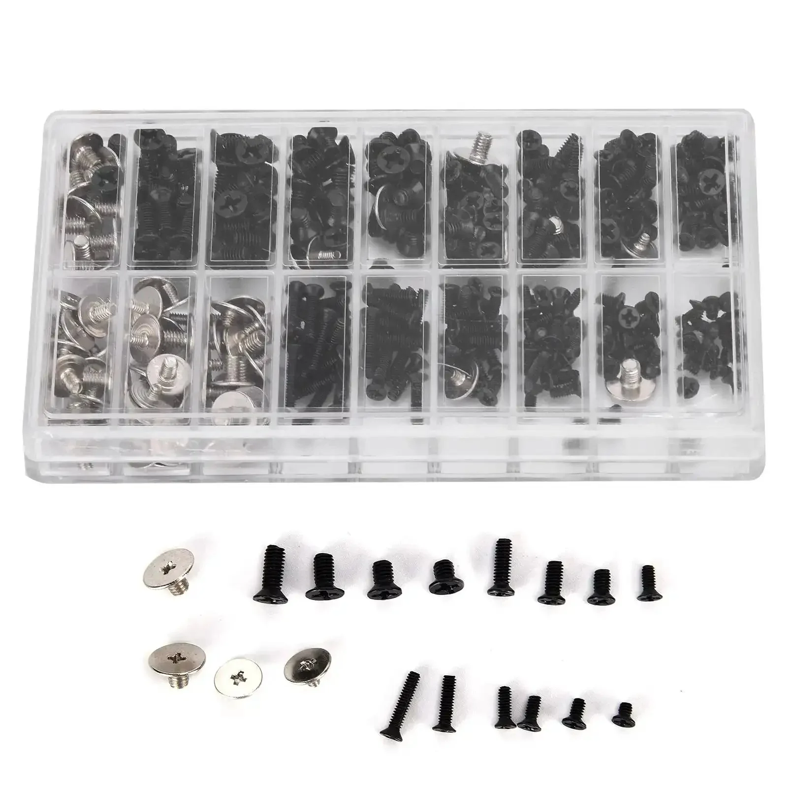 Go-To Computer Screws Kit 360Pcs Alloy Steel Micro Cross Fasteners Set For Laptops And Desktops M2 M2.5 M3 Replacement Screws Easy To Tighten And Loosen Great For Repairs And Upgrades - Image 8