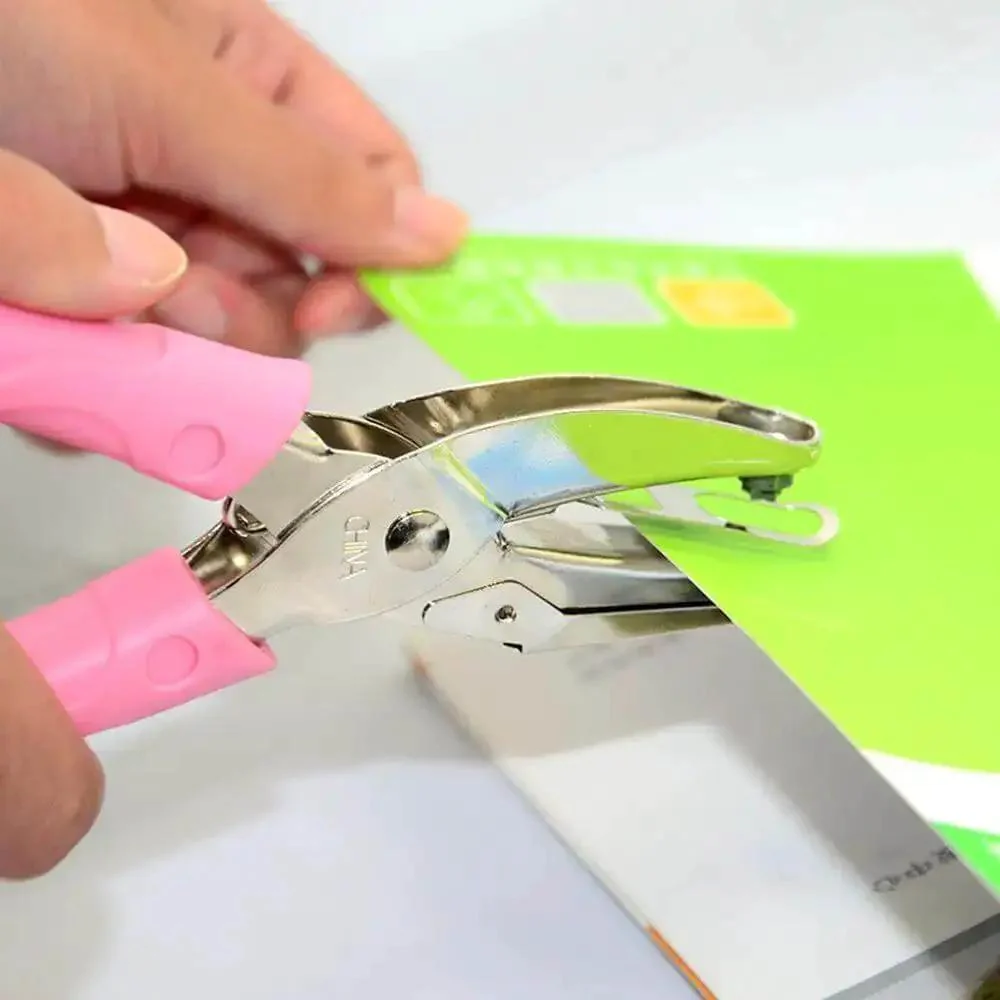 Go To Handheld Metal Hole Puncher For DIY Crafts Eight Sheet Capacity One And A Half To Six mm Hole Size Paper Punch For Scrapbooks Journals Cards Easy Grip Padded Handle And Clean Chip Tray Built To Last - Image 2