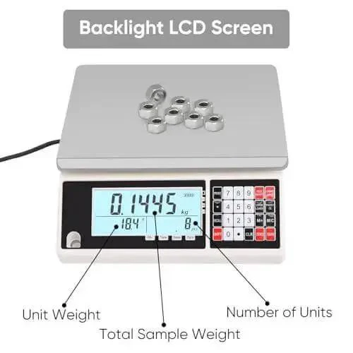 Go To High Precision 30 Kg Digital Counting Scale With 0.5 g Readout For Parts And Coins, The Go To Inventory And Piece Counting Tool, Supports g Kg Lb And Auto Backlit LCD For Quick Readings - Image 6