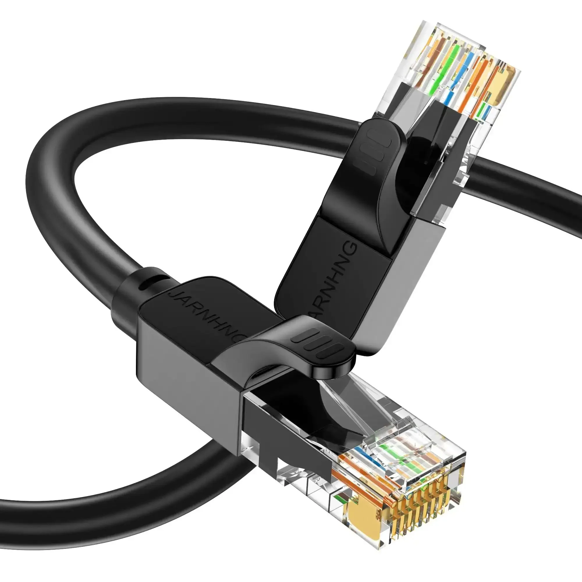 Go To High Speed Cat6 Ethernet Cable 550 MHz 10Gbps 26AWG Indoor And Outdoor UTP RJ45 Patch Cable For Home And Office Available In Lengths From 1.5ft To 1000ft Black