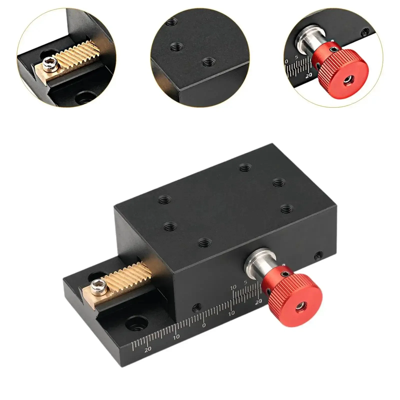 Go To Manual Precision Linear Stage For X Axis With 40mm Stroke Translation Slide Gear Drive Fine Tuning For Machinery And Inspection Devices High Precision Movement And Accurate Alignment - Image 5