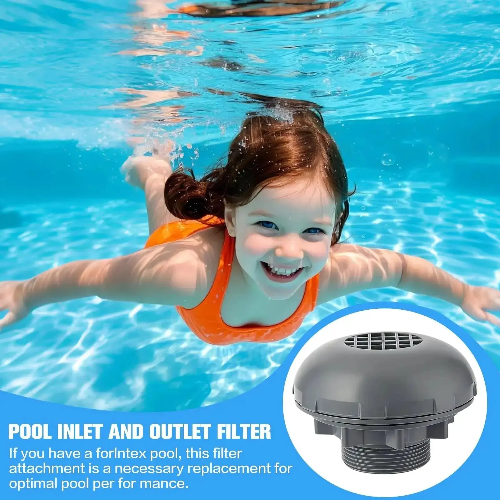 Go-To Pool Inlet Strainer Kit Replacement For Intex And Coleman Above Ground Pools With One And A Half Inch Fittings ABS Plastic Filter Valve For Easy Maintenance And Quick Fit - Image 4