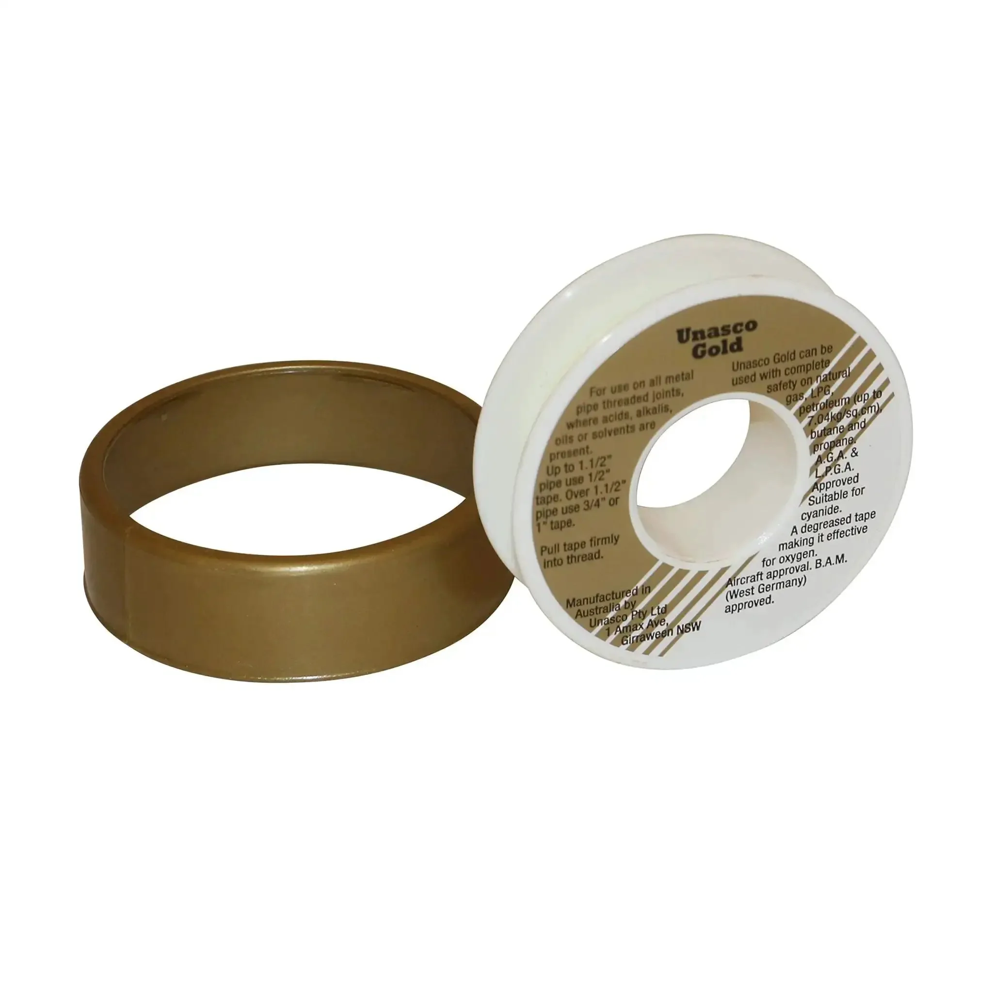 Gold Maximum Density PTFE Thread Seal Tape for Plumbing Half Inch By Fifteen Yards Pro Grade High Performance Dense Sealant Tape Inert Material Broad Compatibility Leak Proof and Durable - Image 2