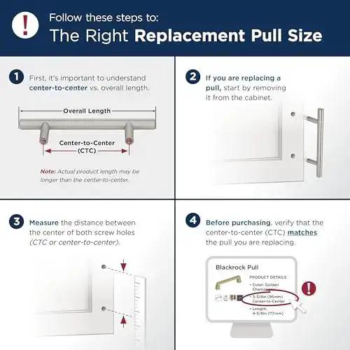 Golden Champagne Appliance Pull 24 Inch Center To Center Cabinet Handle For Large Paneled Appliances Contemporary Bar Pull With A Beefy Heavy Duty 26 And Five Eighths Inch Overall Length Kitchen Cabinet And Furniture Hardware - Image 3