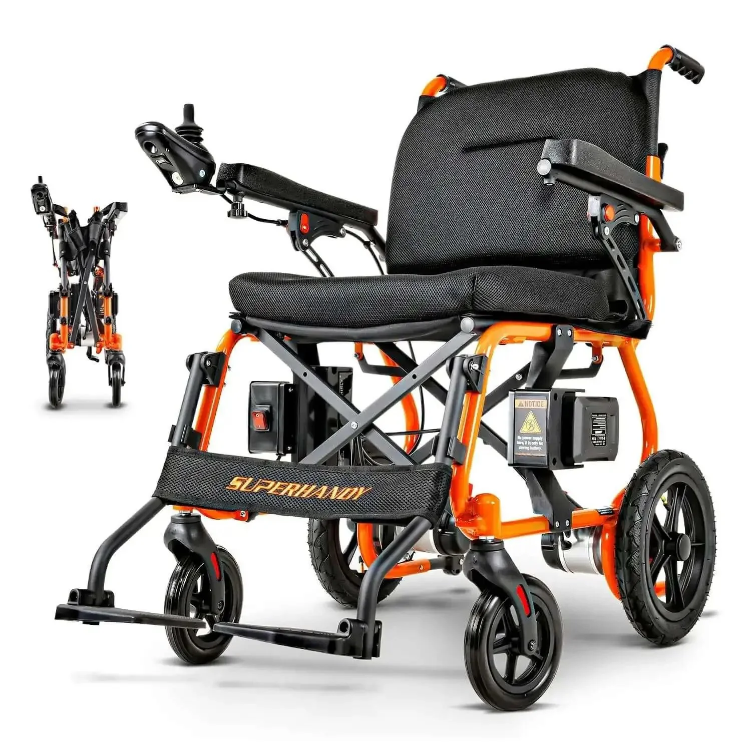 GoRide 2 Electric Wheelchair Lightweight 42 Lb Foldable With Dual Brushless Motors Zero Turn Electromagnetic Brake Portable Mobility Up To 300 Lb Capacity 18.5 Inch Wide Seat Cushioned Comfort Travel Ready