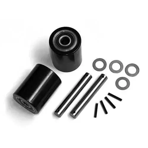 GPS Load Wheel Kit For Manual Pallet Jack CJ55 Fits Two Ultra-Poly 70D Load Wheel Assemblies With Bearings Axles And Fasteners Black Built For Beefy Duty Handling And Long Lasting Service - Image 3