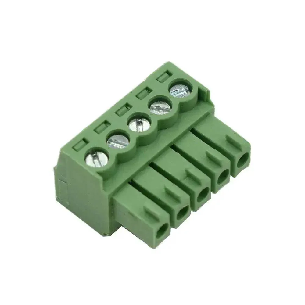 Green 5 Position 3.5mm Pitch PCB Screw Terminal Block Connector Pack Of 20 For Easy Plug And Play Wiring On Din Rail Or Board Mount 300V Rated KF2EDGK Style - Image 3