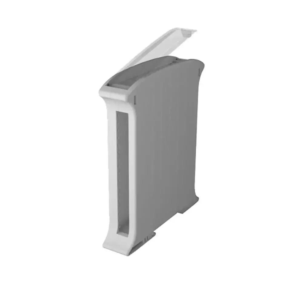 Grey 22.5mm DIN Rail Plastic Enclosure Railbox For Compact PCB Housing In Automation And Control Panels With Easy Snap Fit Assembly And Built In Ventilation For Tough Industrial Electronics Protection - Image 3