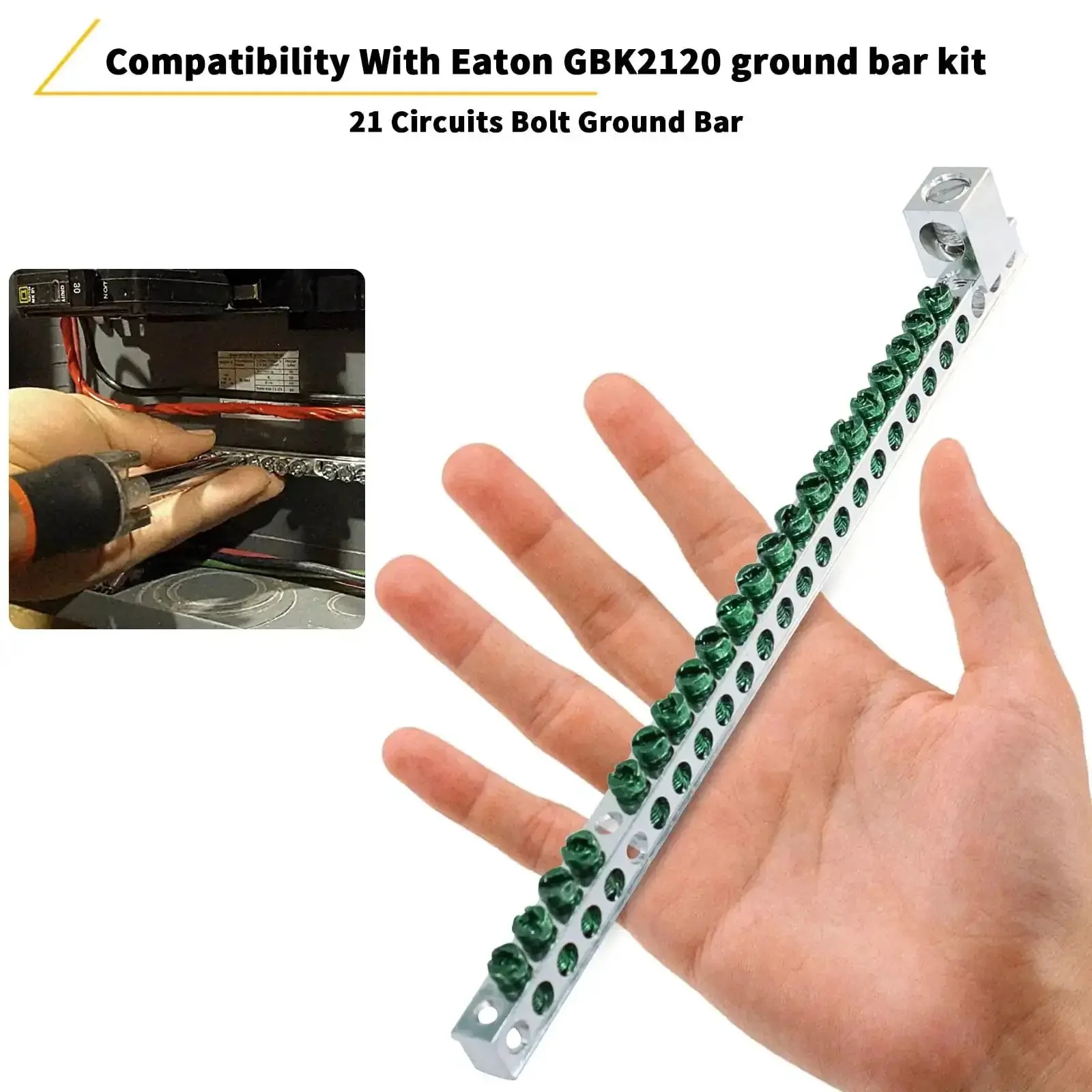 Ground Bar Kit For Eaton Electrical Panel GBK2120 Fits BR And CH Series Load Centers 1 Pack With Secure Grounding Point For Reliable Safety And Easy Install - Image 3