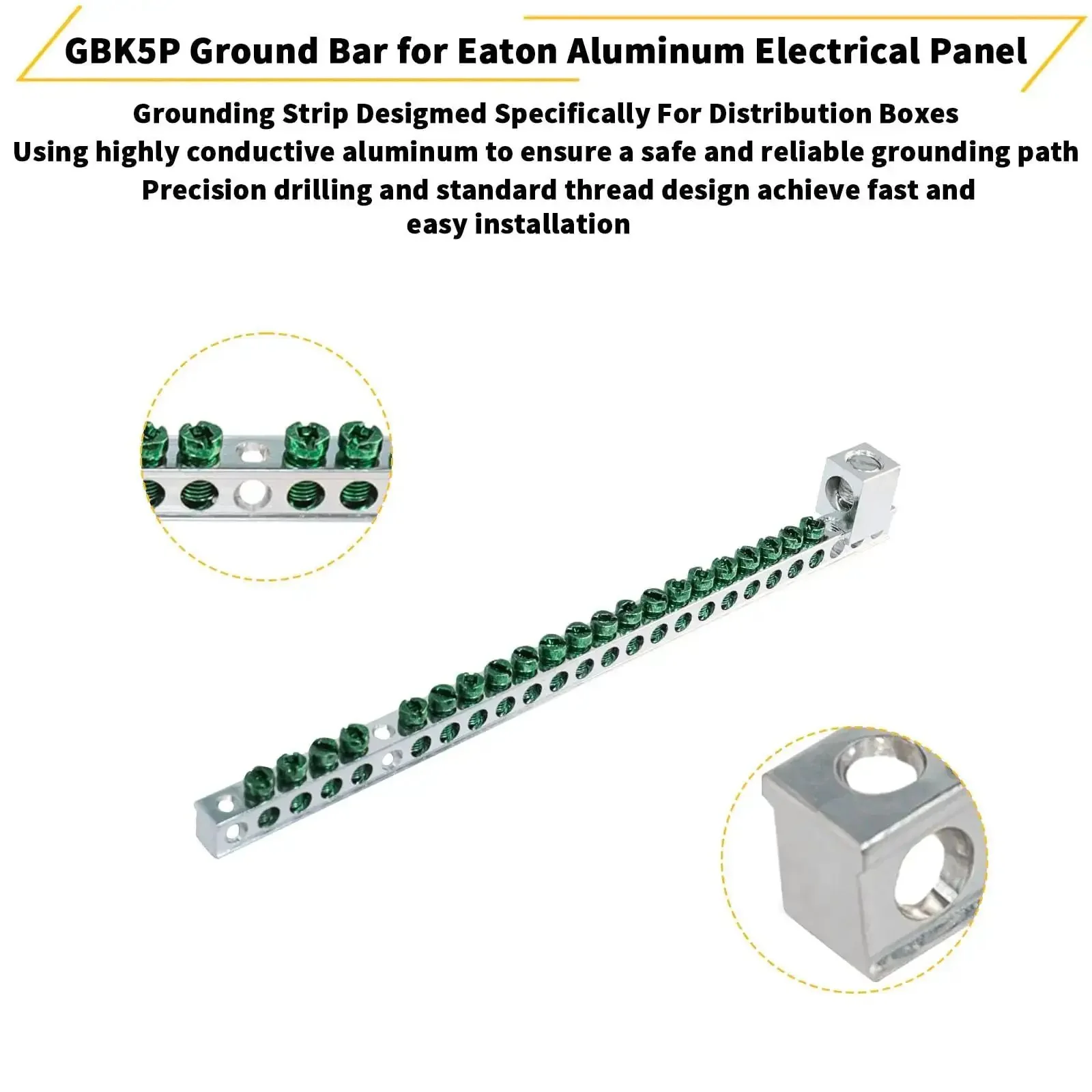 Ground Bar Kit For Eaton Electrical Panel GBK2120 Fits BR And CH Series Load Centers 1 Pack With Secure Grounding Point For Reliable Safety And Easy Install - Image 5