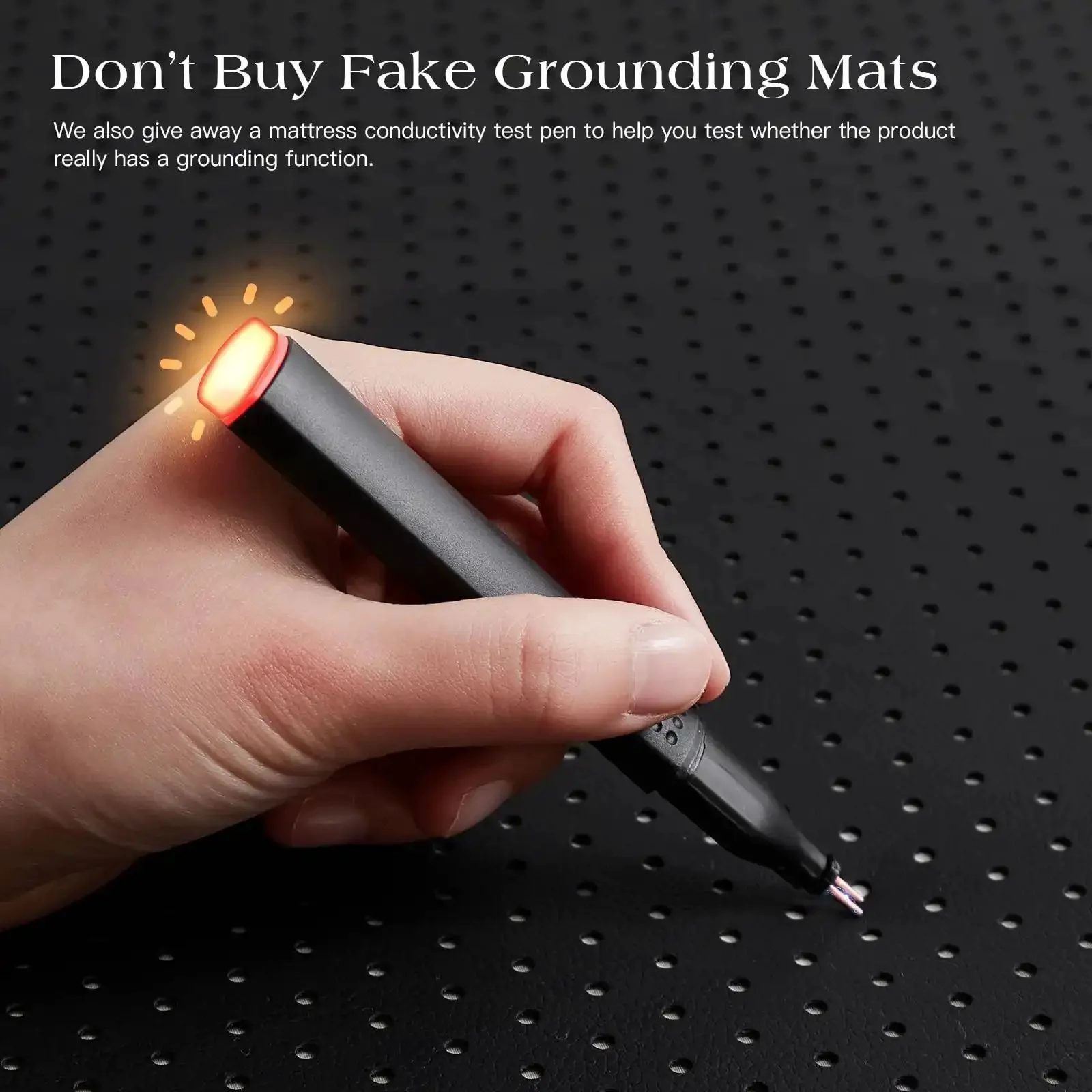 Grounding Mat For Bed With Earth Connected Mattress Cover And Grounded Kit Cord Included California King Size Sleep Health Upgrade For Natural Energy And Better Rest At Home - Image 3