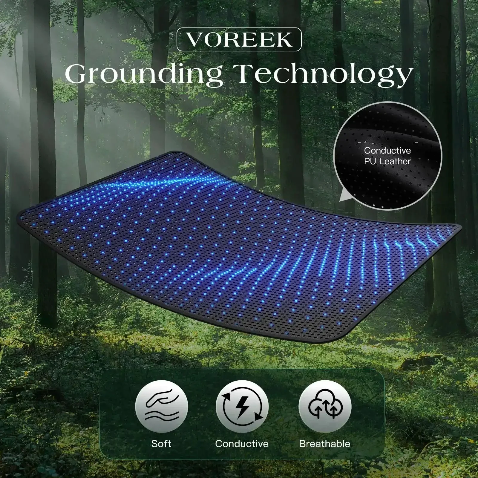 Grounding Mat For Bed With Earth Connected Mattress Cover And Grounded Kit Cord Included California King Size Sleep Health Upgrade For Natural Energy And Better Rest At Home - Image 5