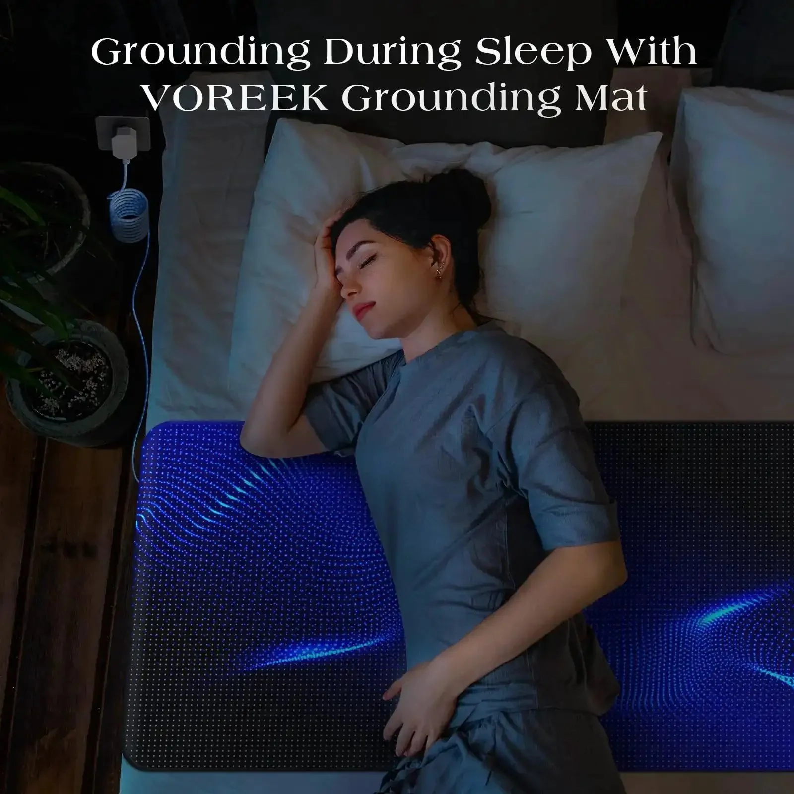 Grounding Mat For Bed With Earth Connected Mattress Cover And Grounded Kit Cord Included California King Size Sleep Health Upgrade For Natural Energy And Better Rest At Home - Image 6