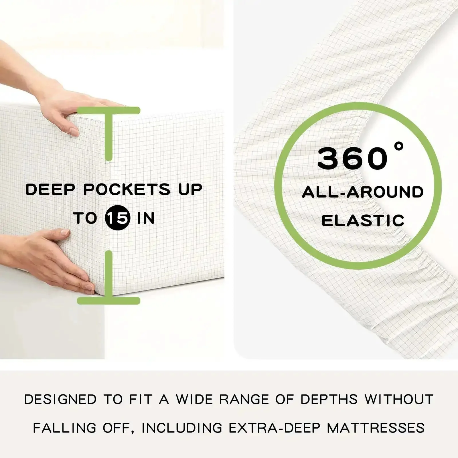 Grounding Sheets King Size With Fifteen Percent Silver Fiber And Eighty Five Percent Cotton Includes Outlet Tester Grounded Sheet Kit Fitted Bed Sheet Earth Connected Bedding White For Real Sleep Setup - Image 6