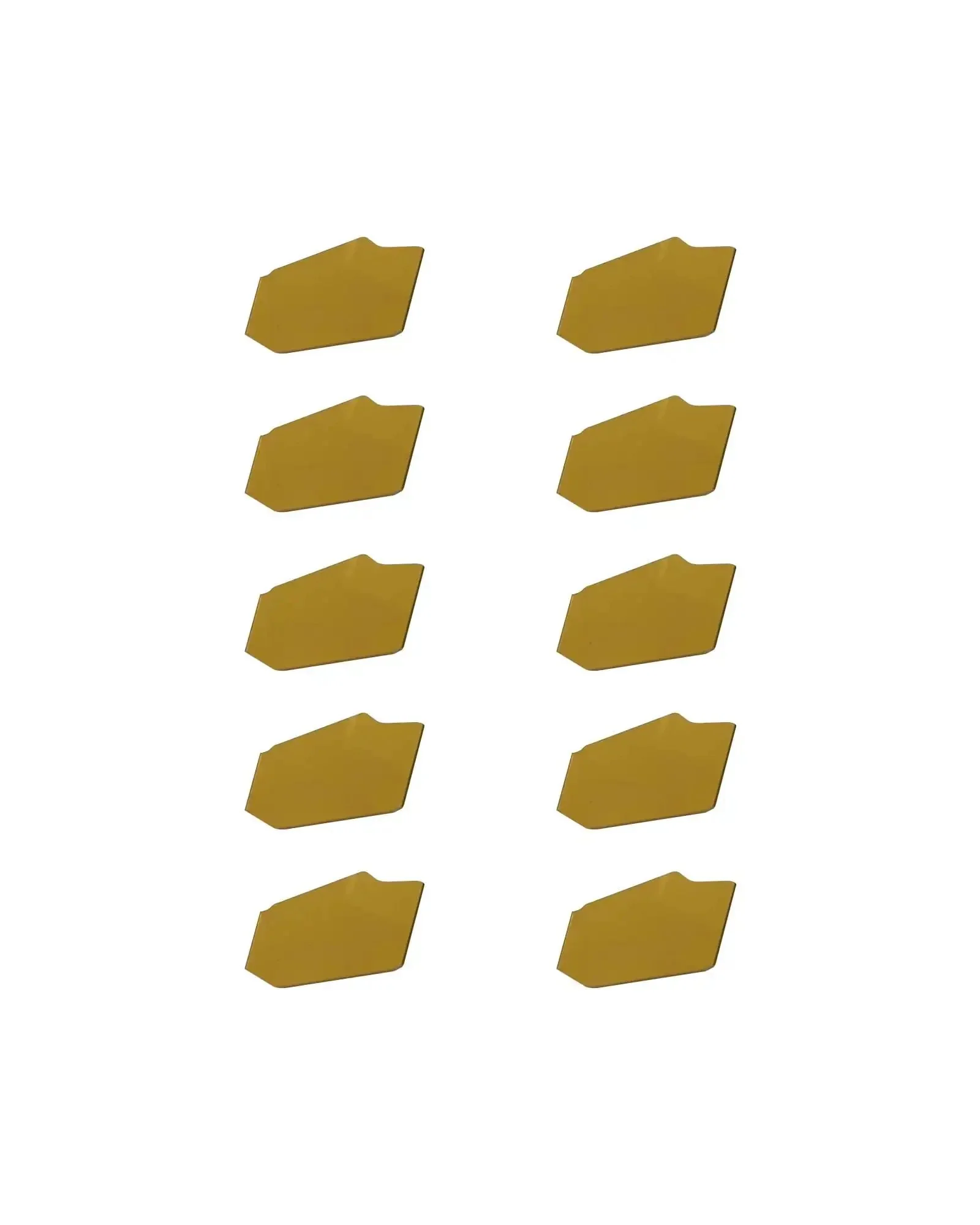 GTN-3 SP300 Grooving Carbide Inserts 10 Piece For CNC Lathe SPB326 332 Cut Off And Grooving Tool Holder With CVD Yellow Coating For Smooth Finish Low Cutting Force And Strong Wear And Heat Resistance - Image 2