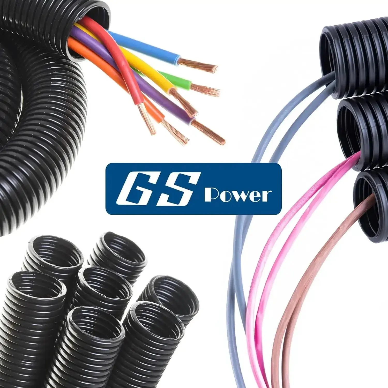 Half Inch By Twenty Five Foot Split Wire Loom Tubing For Industrial And Automotive Wires, Split Cable Sleeve Protector For Easy Cable Management, Flexible High Temperature Outdoor Conduit, Durable Wire Cover - Image 2