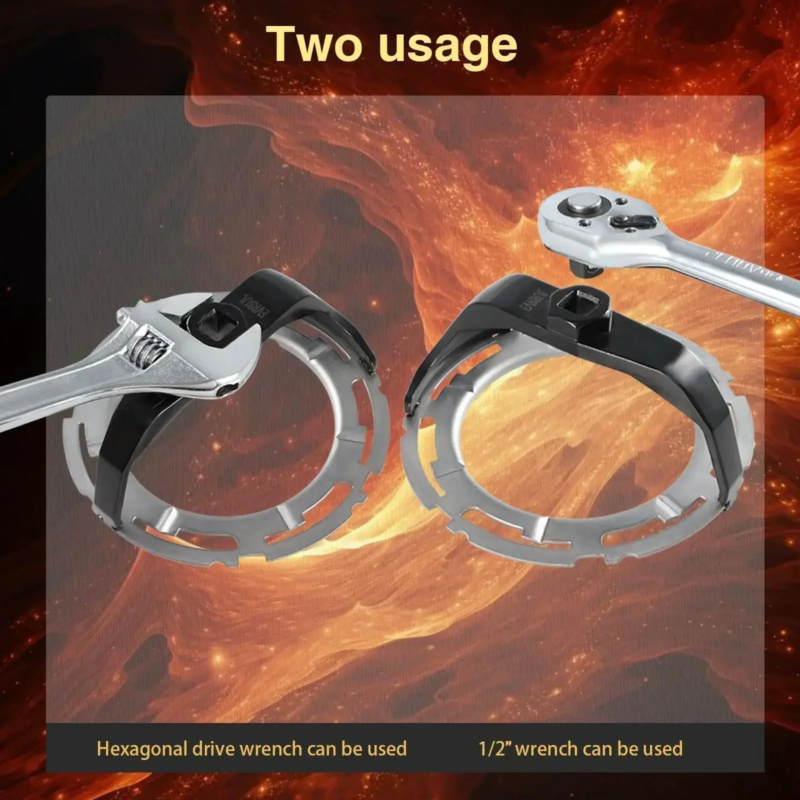 Half Inch Drive Fuel Tank Lock Ring Tool For Fuel Pump Sender Removal And Install, Beefy Pro Grade High Carbon Steel, Heat Treated, Impact Wrench Compatible, Fits Most Cars, SUVs, And Trucks Like GMC, Ford, Jeep, Nissan - Image 5