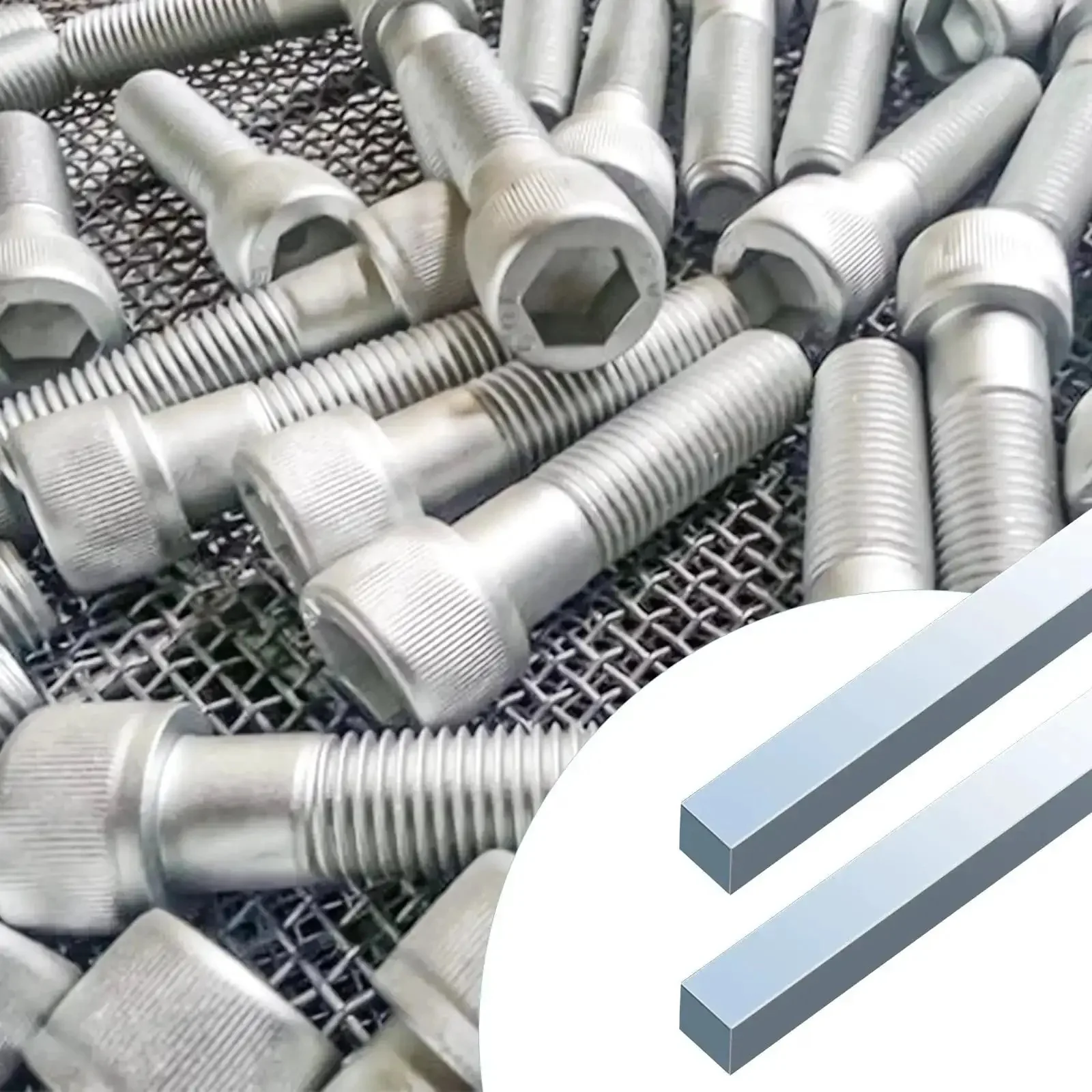 Half Inch Square Steel Bar Stock Cold Drawn Zinc Coated Keyway Flat Metal Bar 12 Inch Long Three Piece Set Durable Industrial Grade For Precision Machining And Indoor Use - Image 2