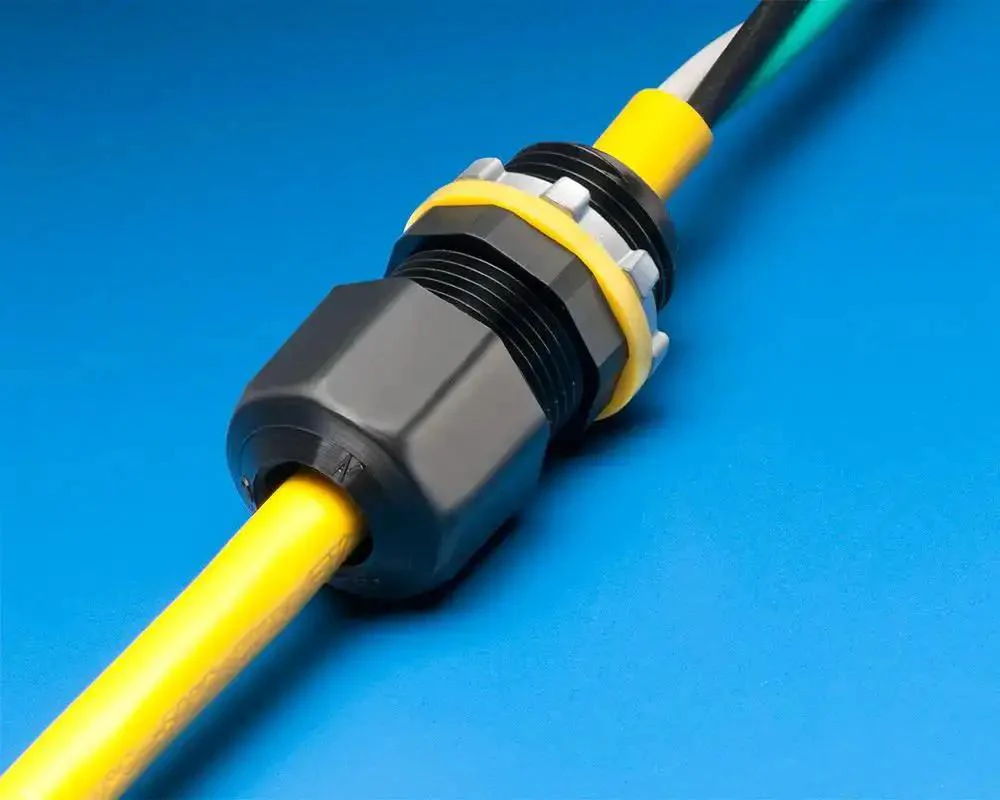 Half Inch Strain Relief Cord Connector Kit 10 Pack With No Fuss Gripping Finger Grommet For Easy Grip And Liquid Tight Seal 30 Percent Less Mount Footprint Hand Tightened Nut Delivers Superior Pull Out Resistance Sealing Ring Included - Image 2