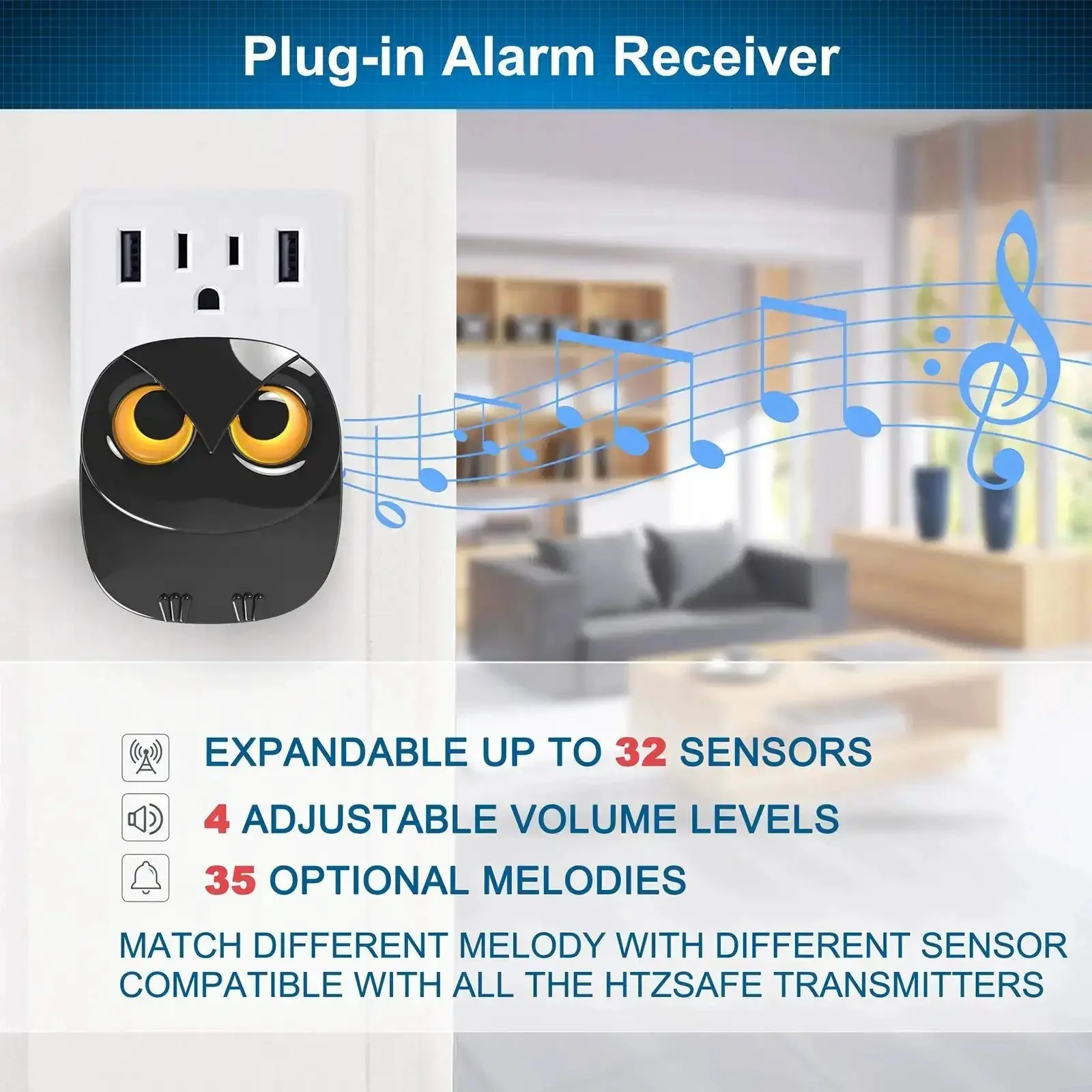 Half Mile Range Wireless Driveway Alarm Kit With Weather Resistant Motion Sensors For Outdoor And Indoor Use Includes One Receiver And Two Sensors DIY Security Alert System For Home Shop Or Property Monitoring - Image 4