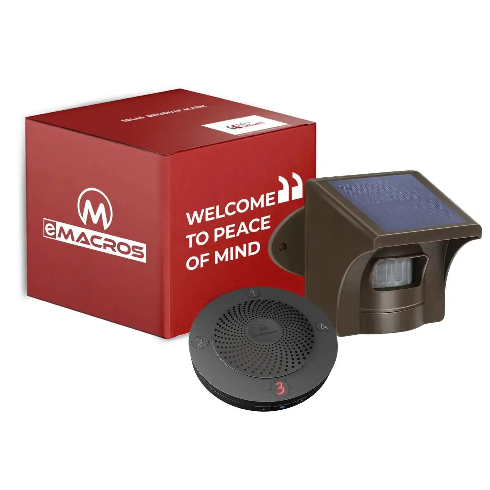 Half Mile Solar Powered Wireless Driveway Alarm With Motion Sensor And Plug In Receiver For Driveways Homes And Large Properties Weatherproof Outdoor Security System