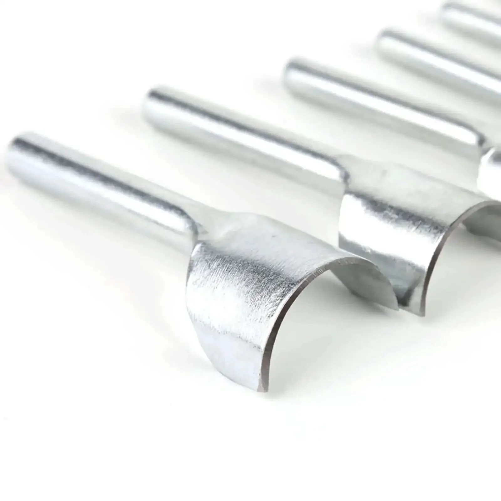 Half Round Leather Edge Cutter Punch Tool Set For Belts Wallets Card Cases Watchbands And Handbags 10 Pcs 5mm To 50mm Blade Widths Durable Steel End Cutter For Home Leather Sewing Pro Grade DIY Leatherwork - Image 3