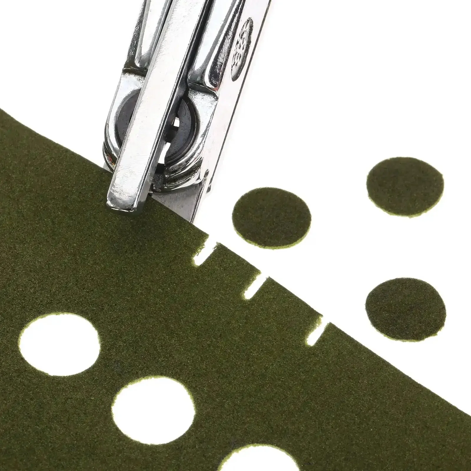 Hand Held Slot And Thirteen Millimeter Round Hole Punch Tool 2-In-1 Diy Puncher For ID Card Badges Card Binders PVC Photo Tags Leather Paper Crafts No Fuss - Image 2