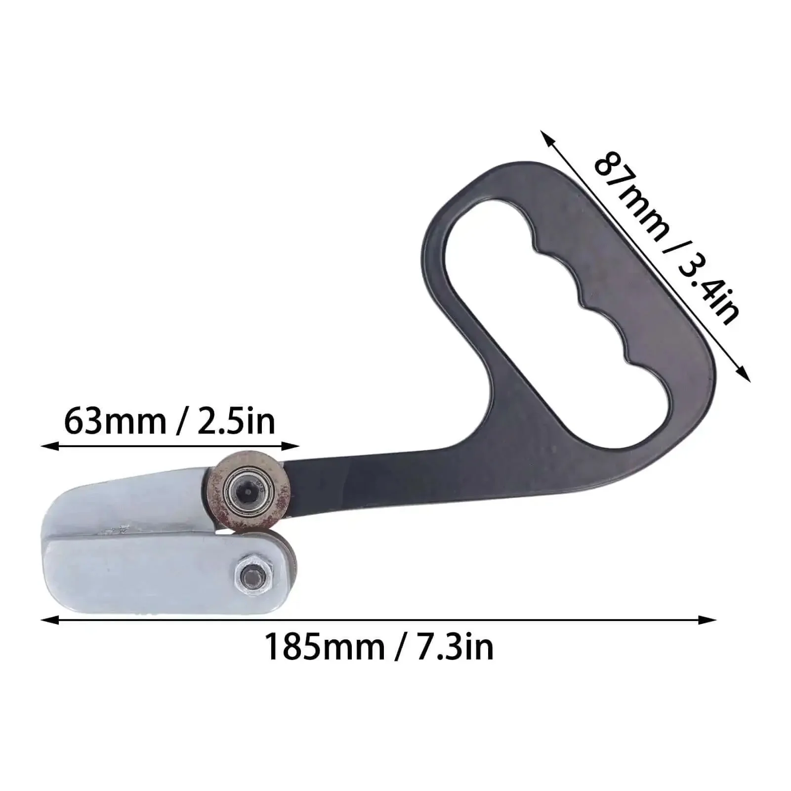 Hand Pull Cutter For Metal Sheets And Cardboard, Effortless Nibbler With Dual Round Blades, No Scissors Needed, Cuts Copper Aluminum Plastic Plates And Thin Metals Smoothly On The Go - Image 6