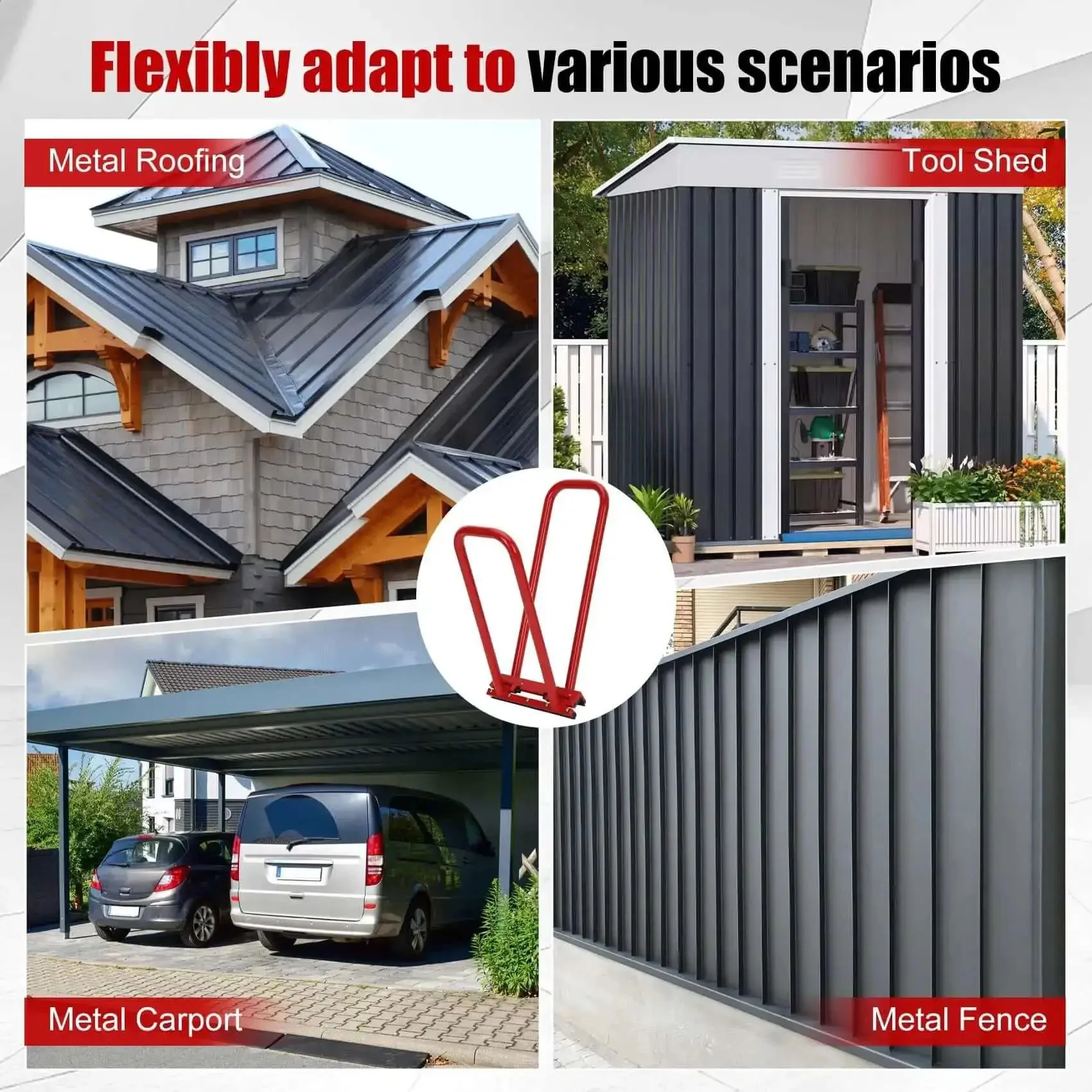 Hand Seamer For Standing Seam Roofing 1.5 Inch Vertical Seams Portable Manual Seaming Tool For Metal Panels And Roofing, Mechanical Lock Seams, Paint Surface Protection, Precise Fabrication And Quick Install - Image 3